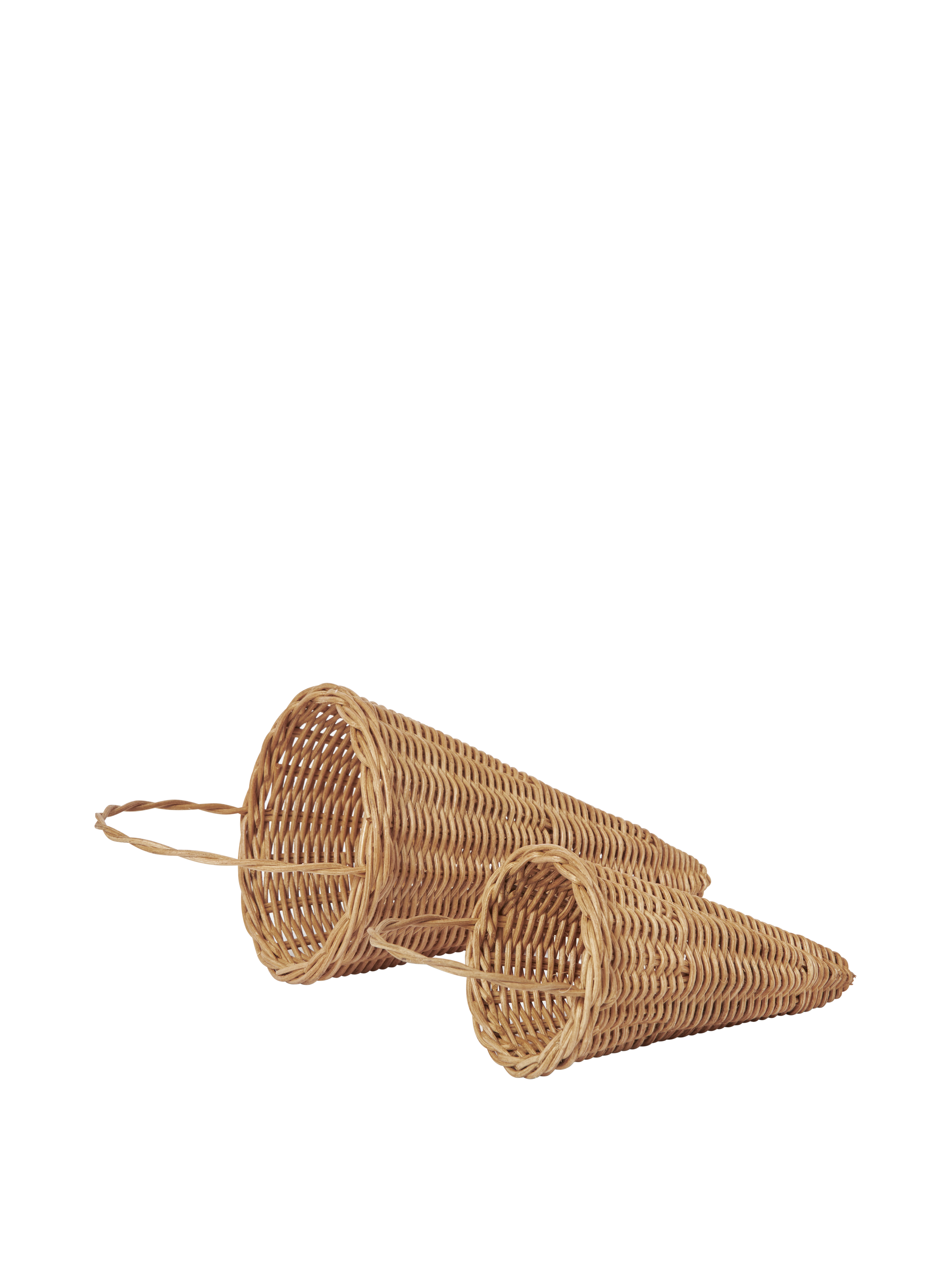 Zestaw dekoracji świątecznych BRAIDED CONES pleciony rattan