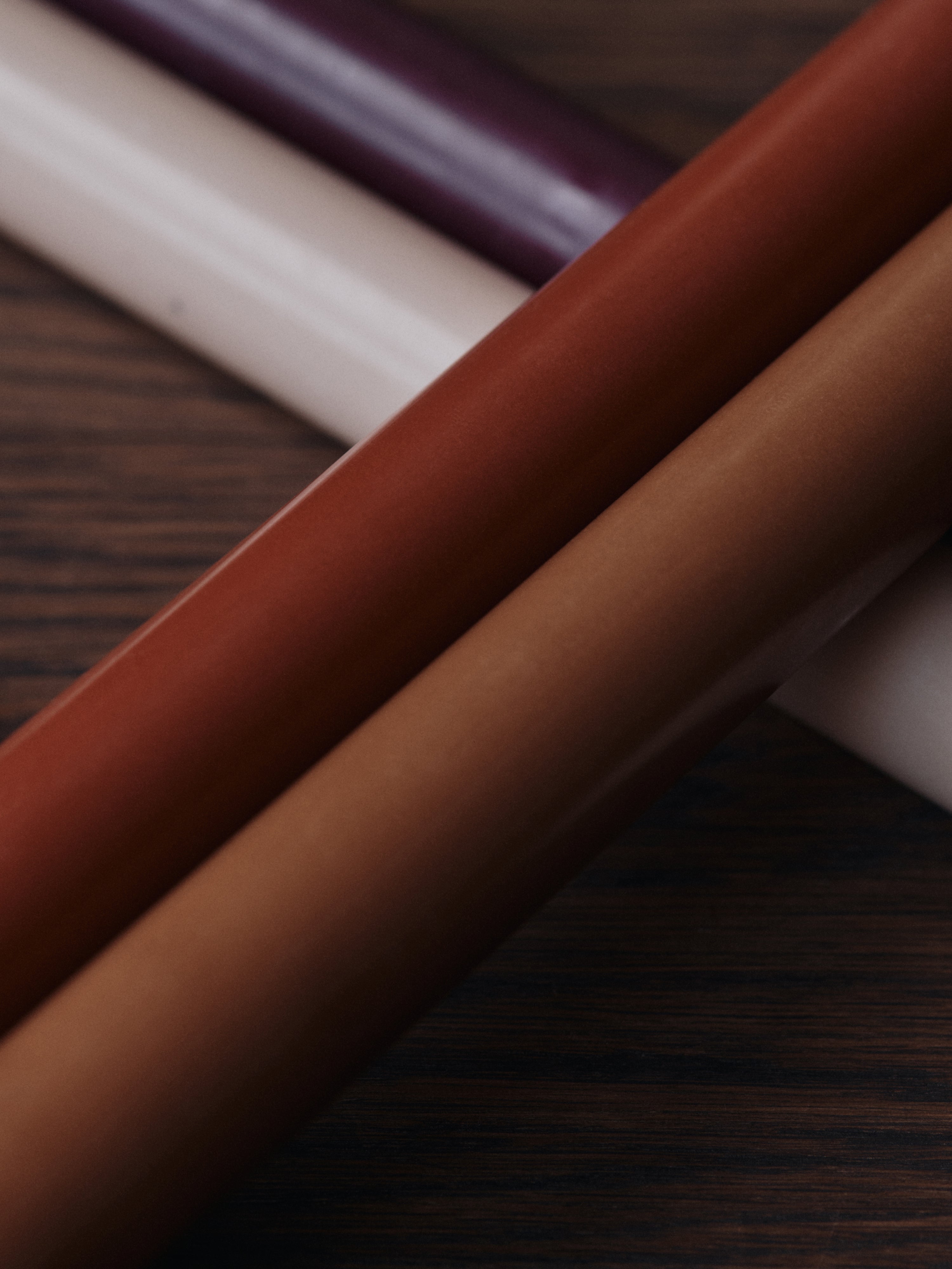 PURE candle set brown with pink