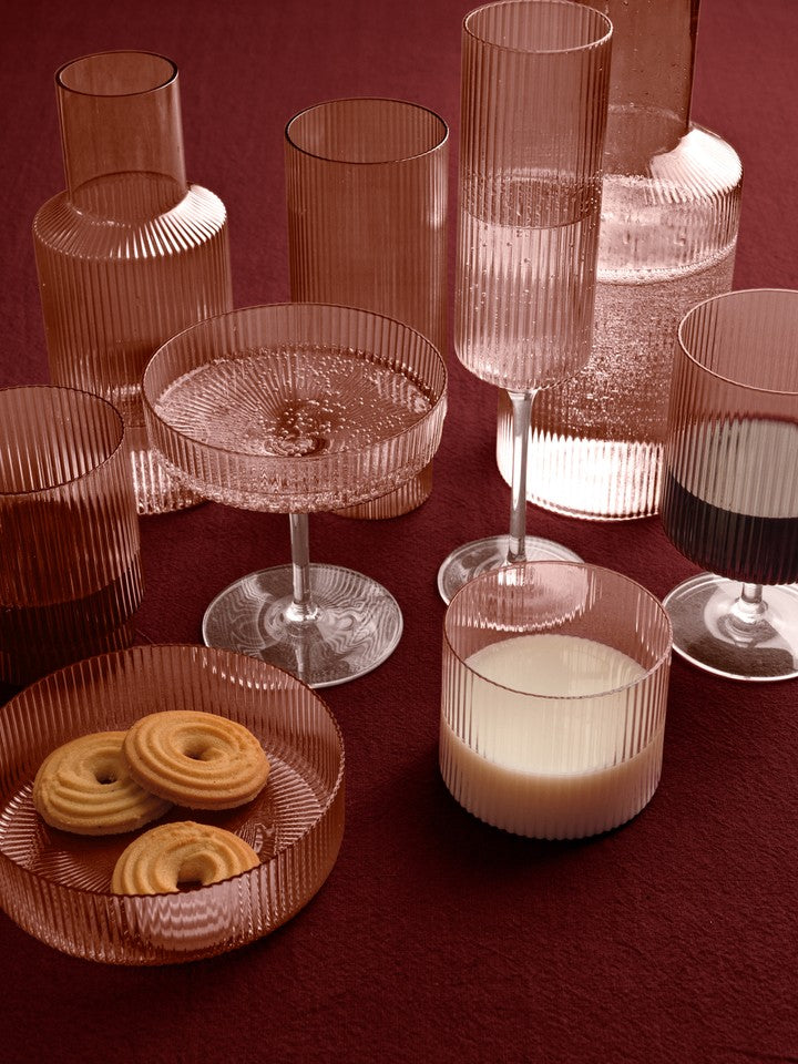 Karafka RIPPLE mundgeblasenes Glas