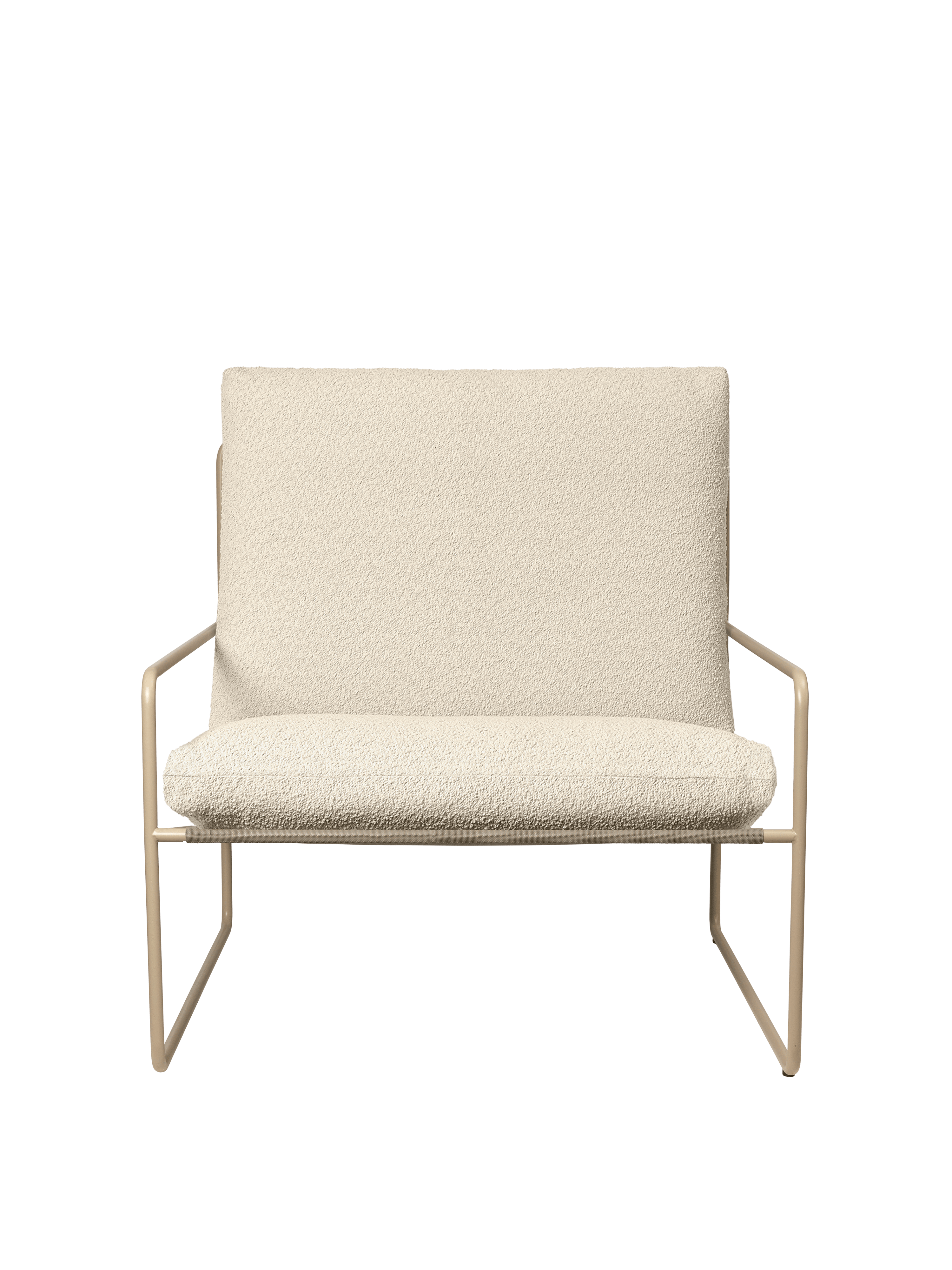 Outdoor Armchair DESERT Broken White with Beige Base