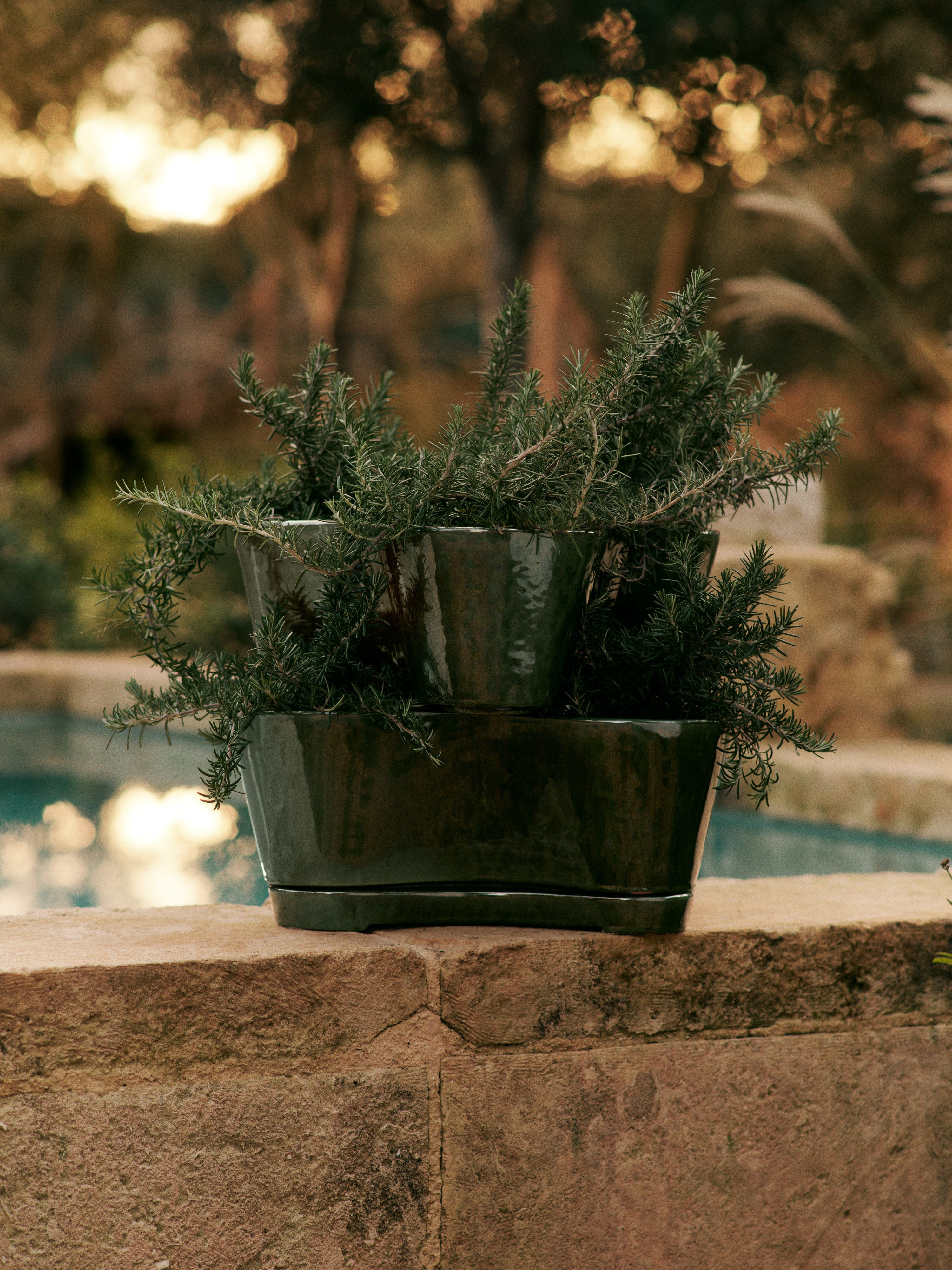 GEMI STACKABLE PLANTERS green pot set