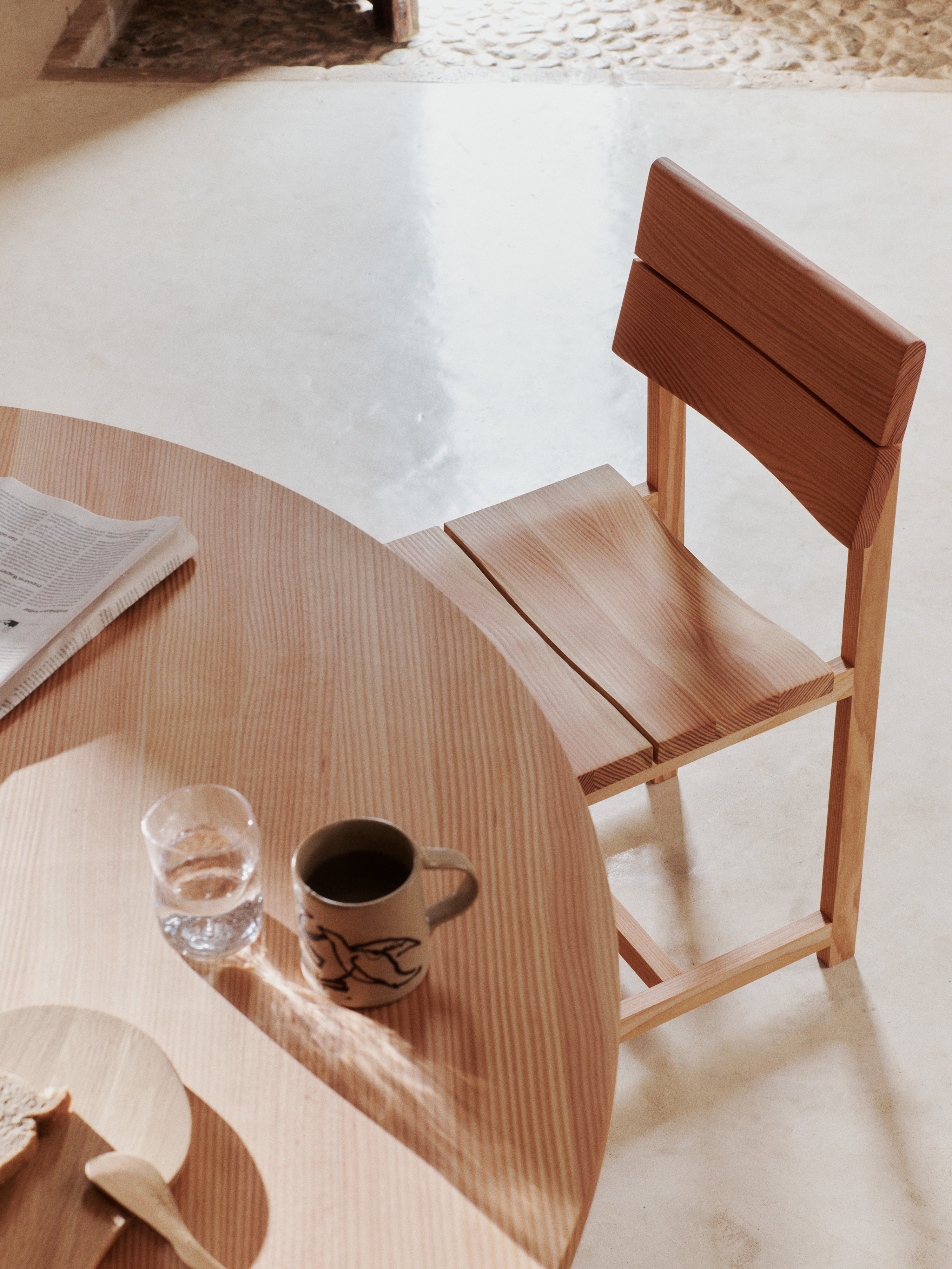 VIST lite chair in Douglas fir wood
