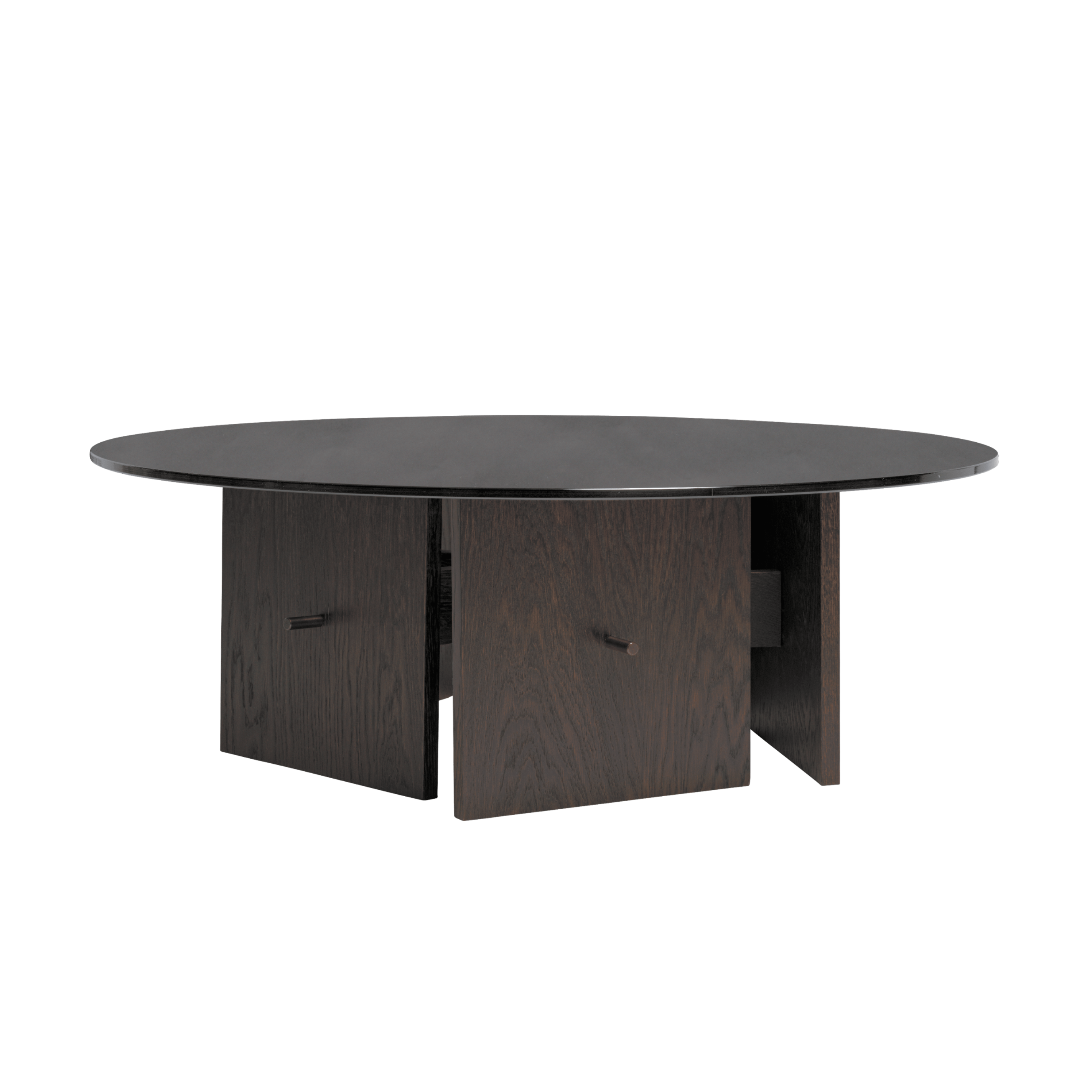 AUKKO Dark Oak Coffee Table