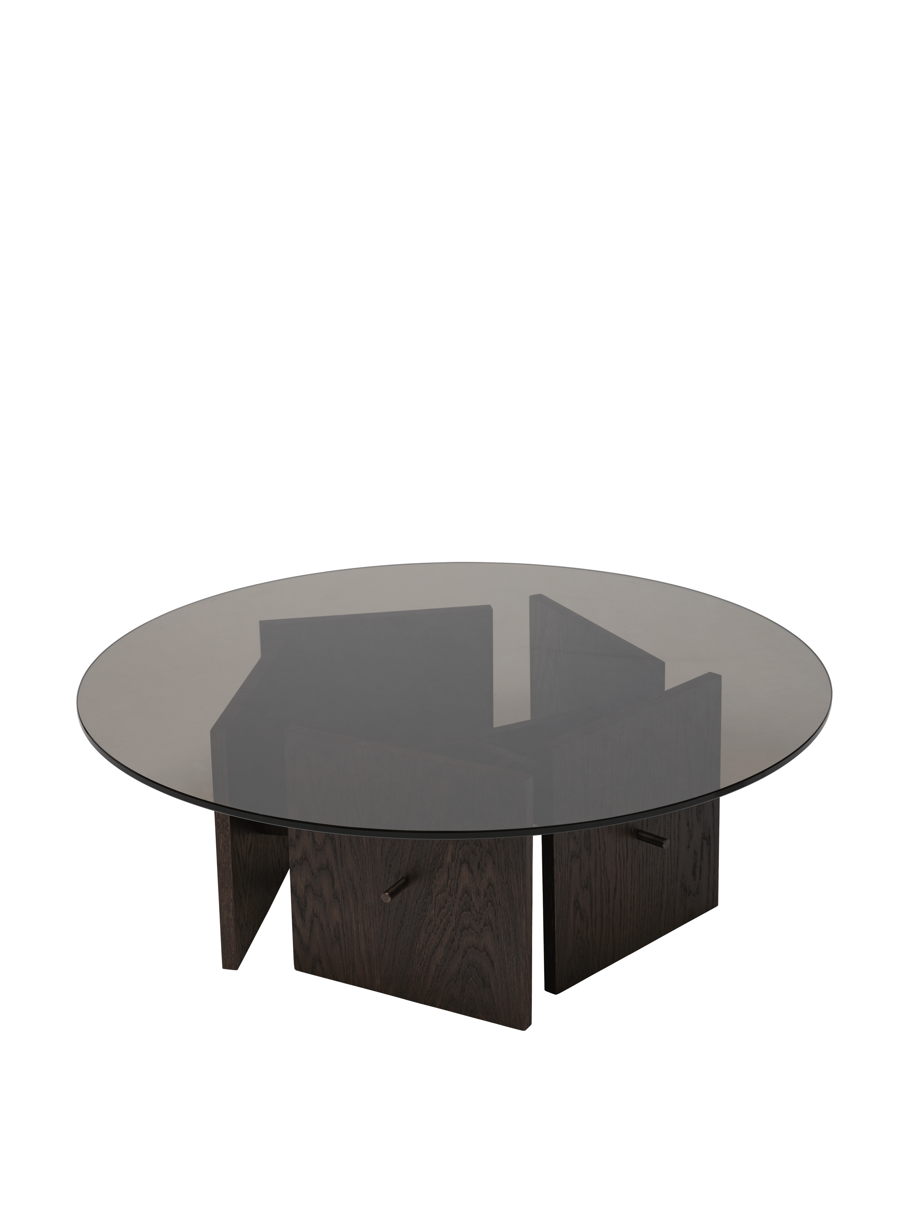AUKKO Dark Oak Coffee Table