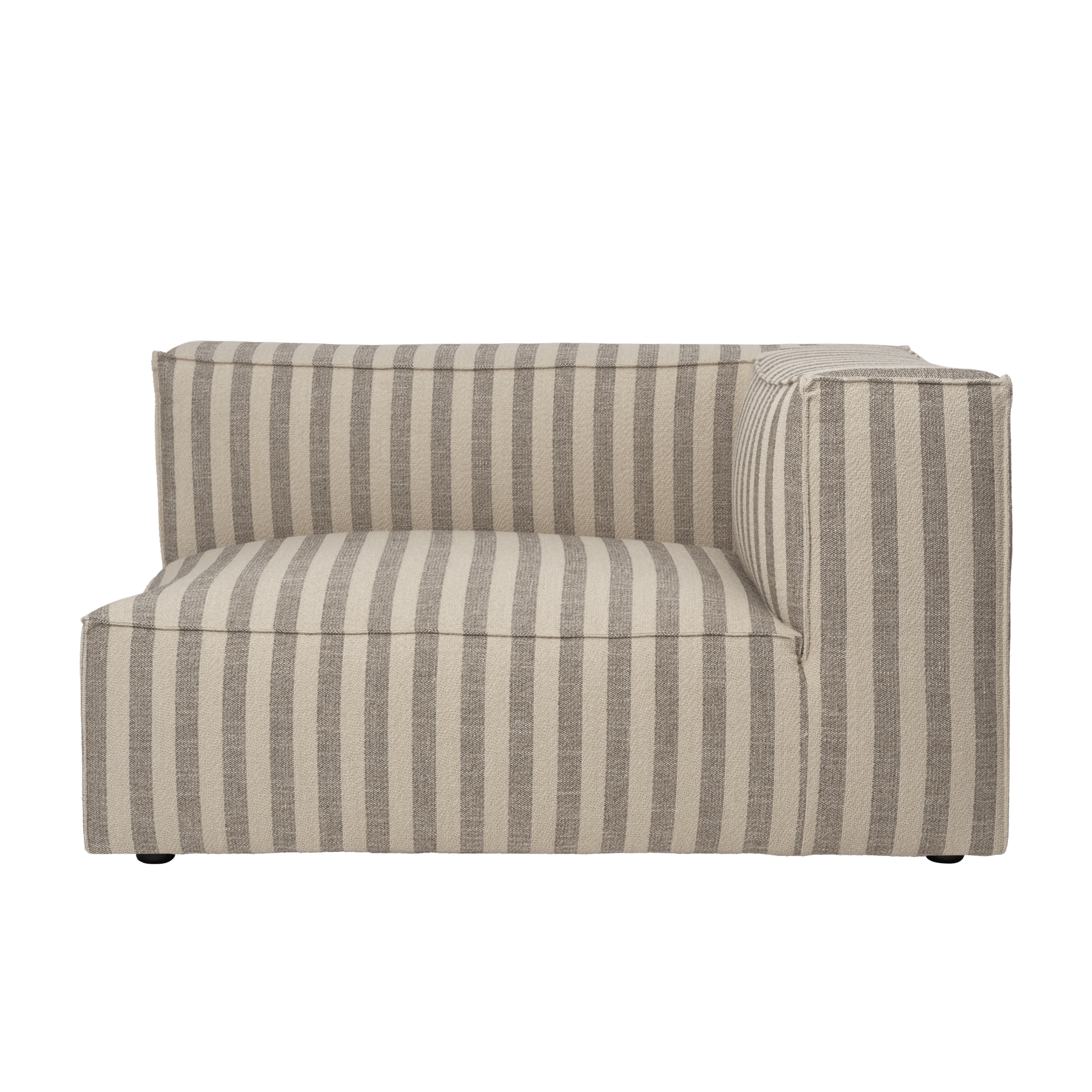 Modulares Sofa CATENA Louisiana - Endelement rechts sandfarben mit gebrochenem Weiß
