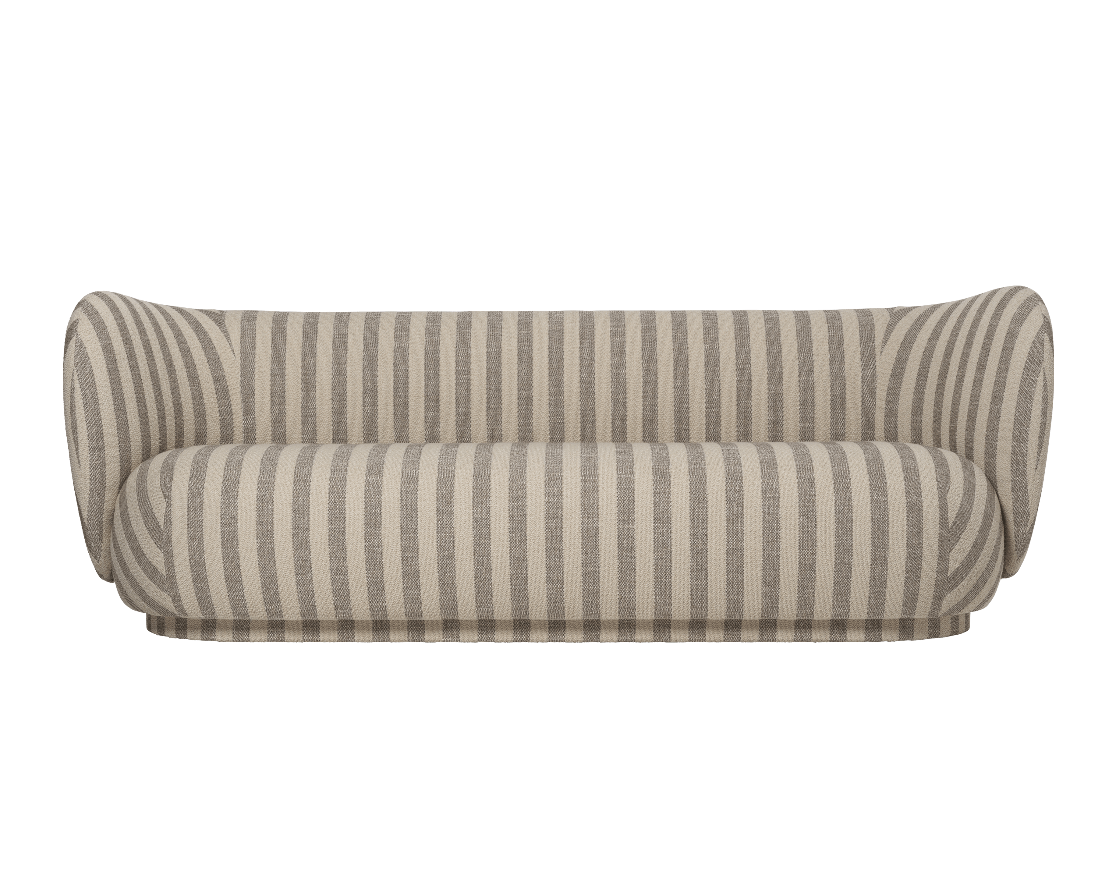 Sofa 3-sitzig RICO Louisiana sandfarben mit gebrochenem Weiß