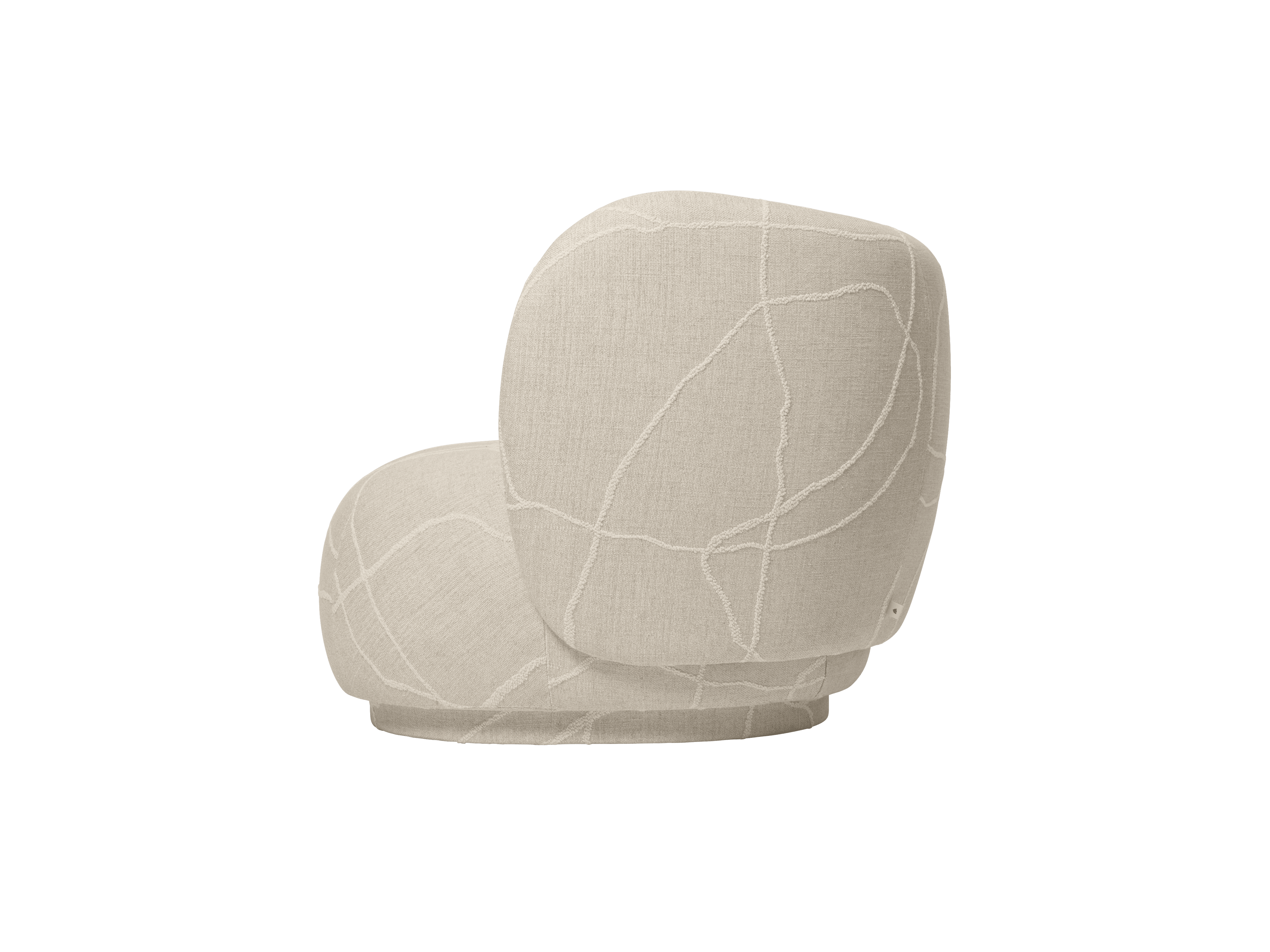 RICO Can Lis Modular Sofa - Right-End Element in Sand with White