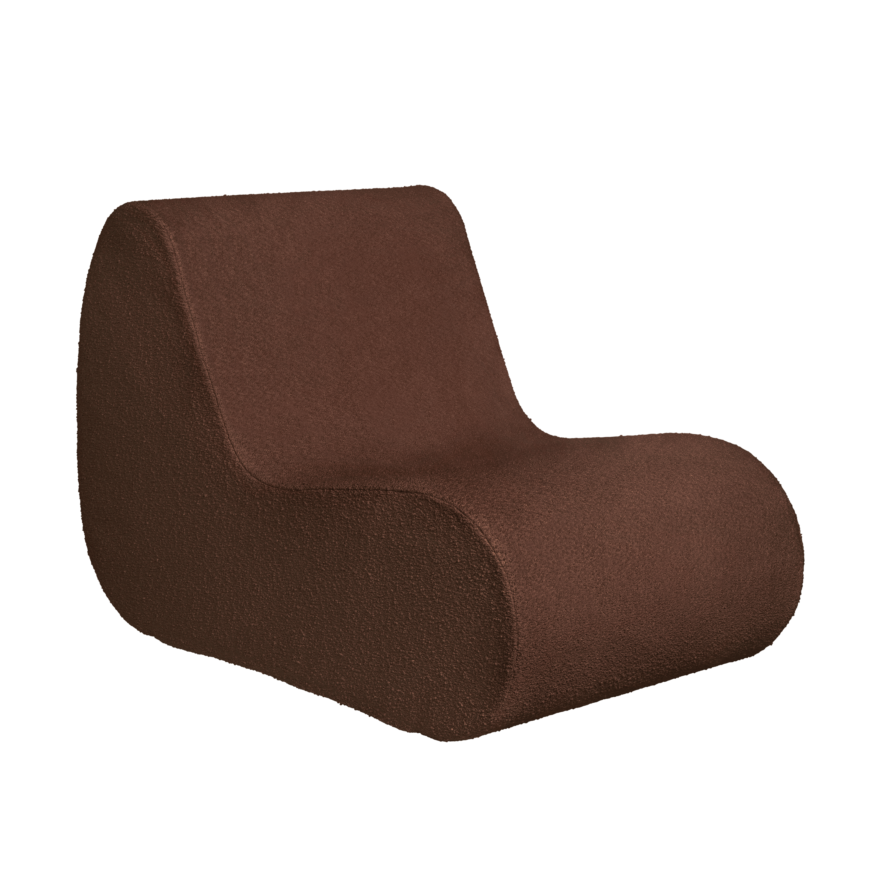 Module / chair ROULI brown boucle