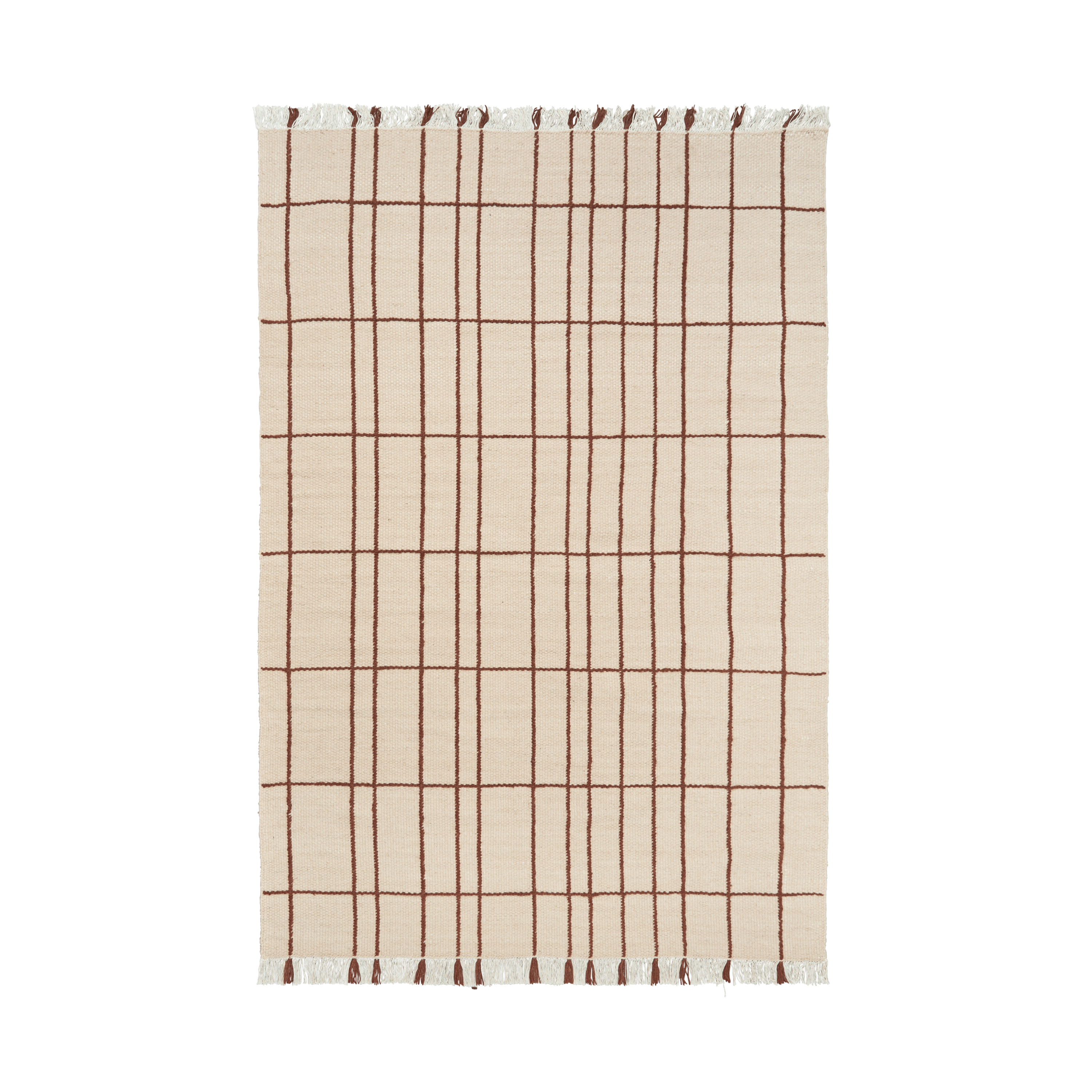 Teppich SEN beige mit braunem