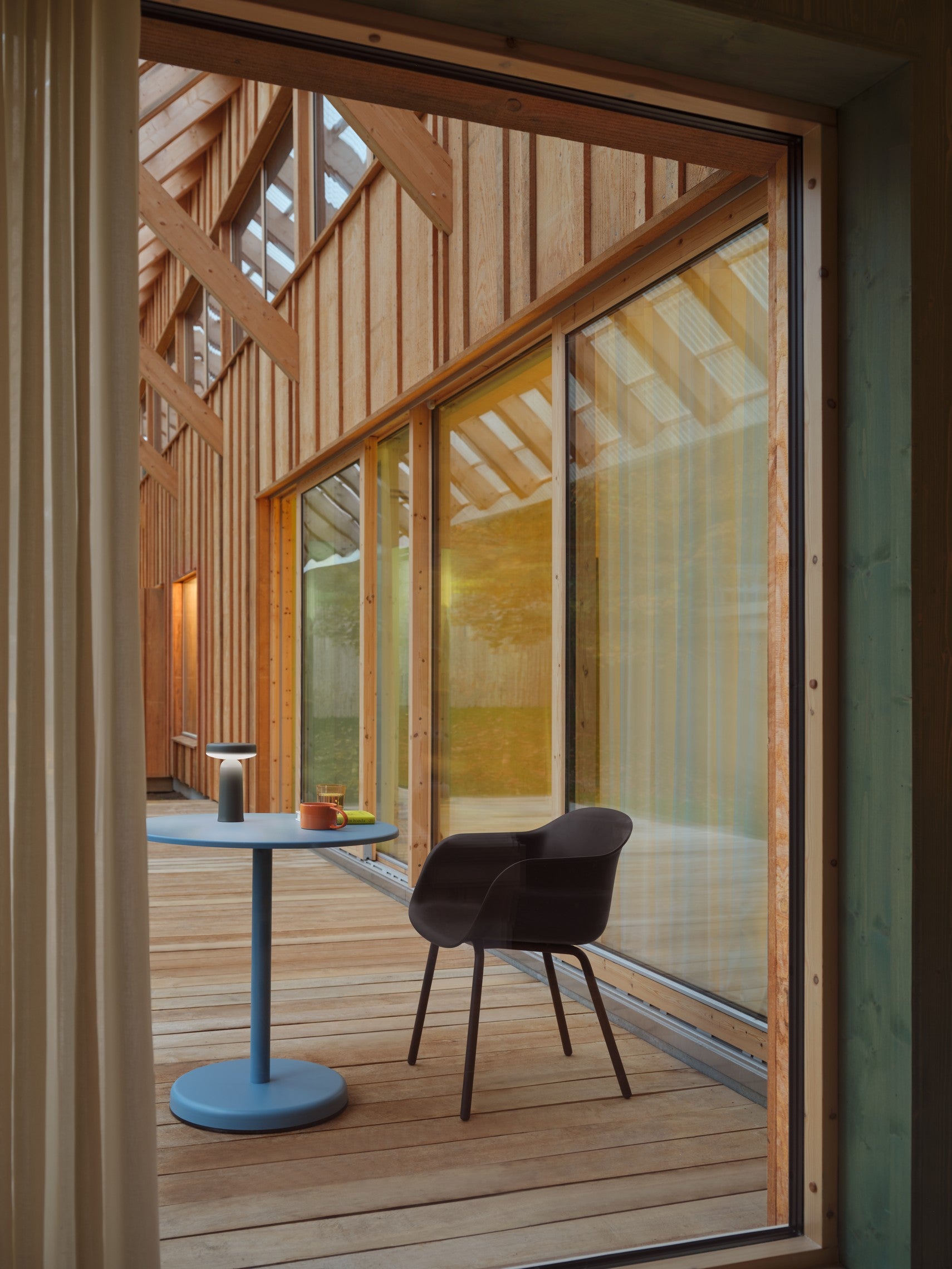 FIBER Black Outdoor Armchair