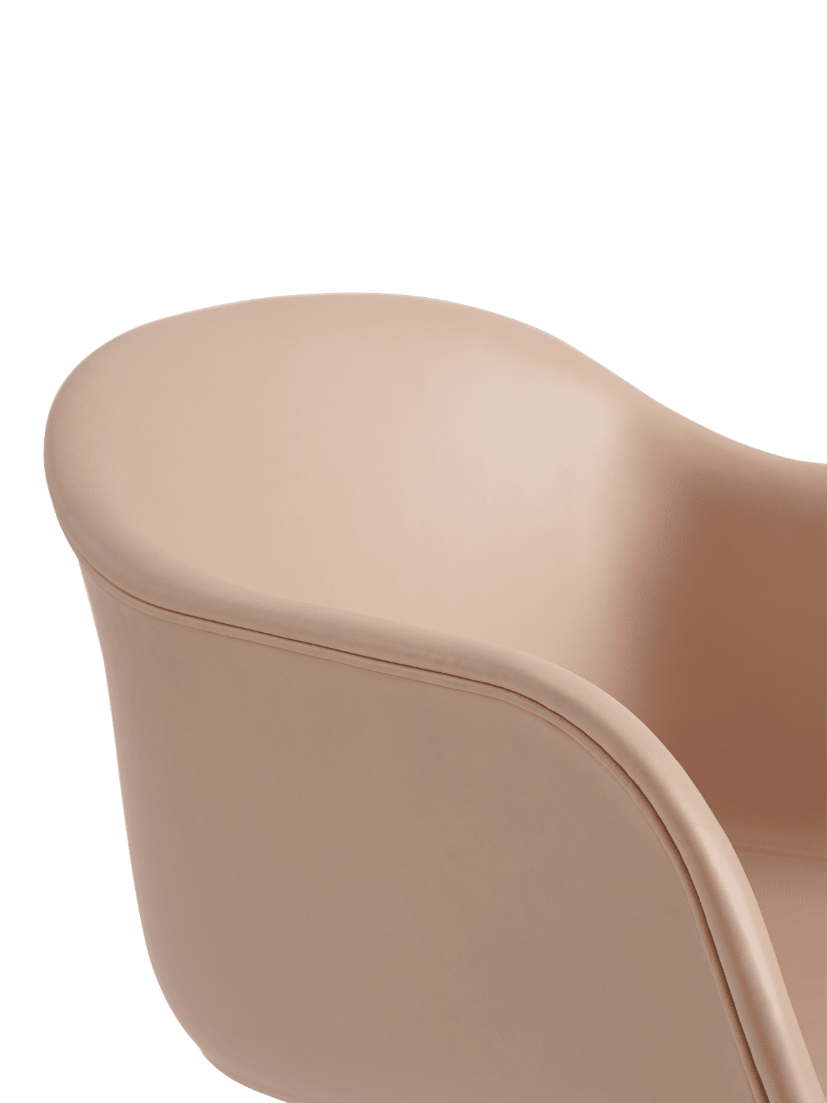 FIBER Armchair with Wooden Base - Customizable