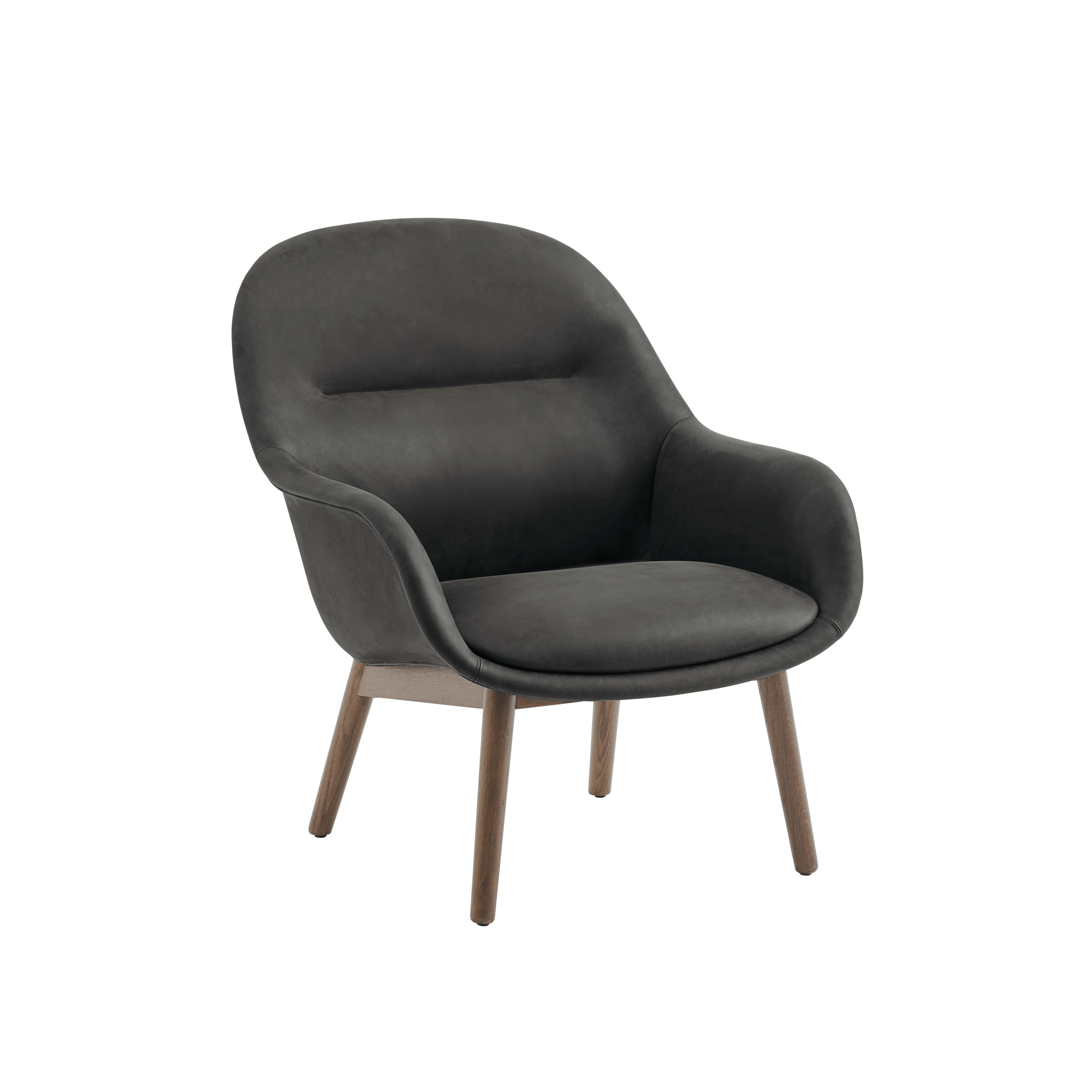 FIBER Armchair Customized with Wooden Base