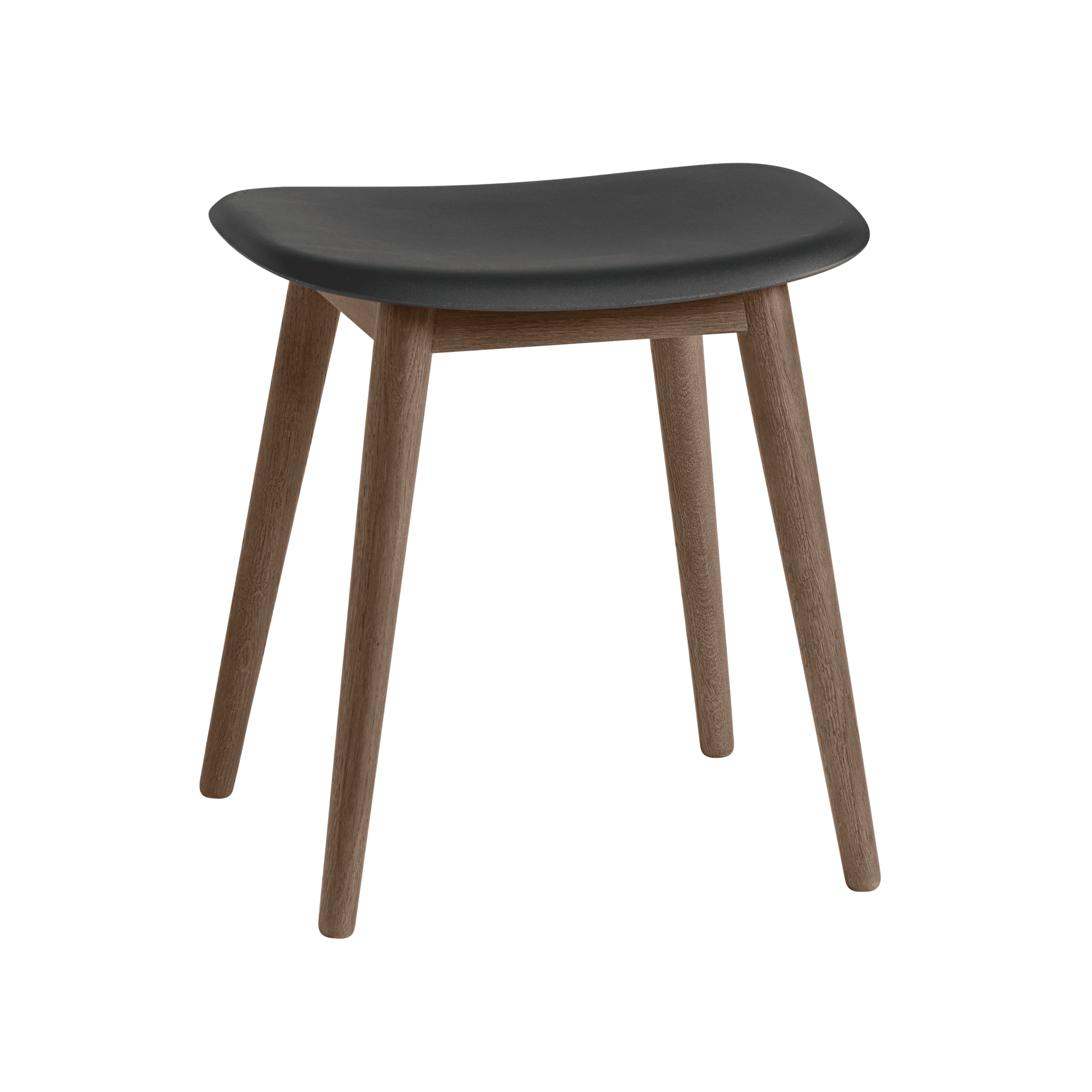 Personalisierter FIBER Hocker mit Holzuntergestell