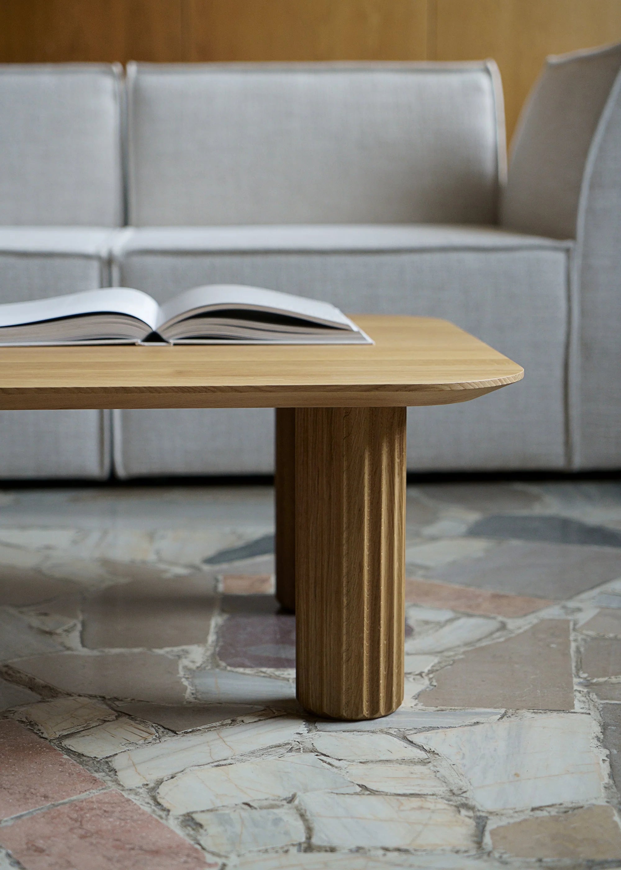 PILAR coffee table black ash wood