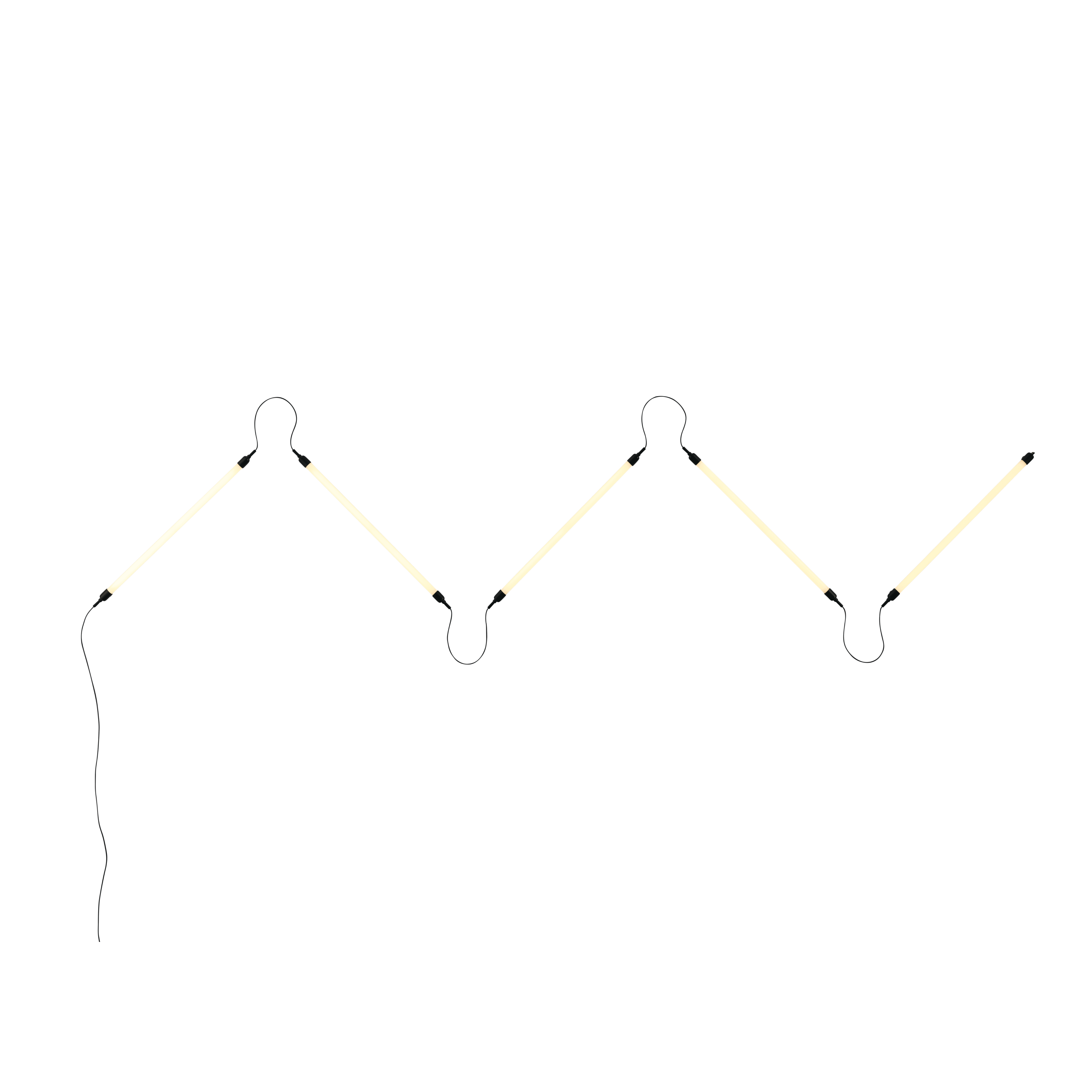 Wandleuchte FINE - Konfiguration 3 schwarz