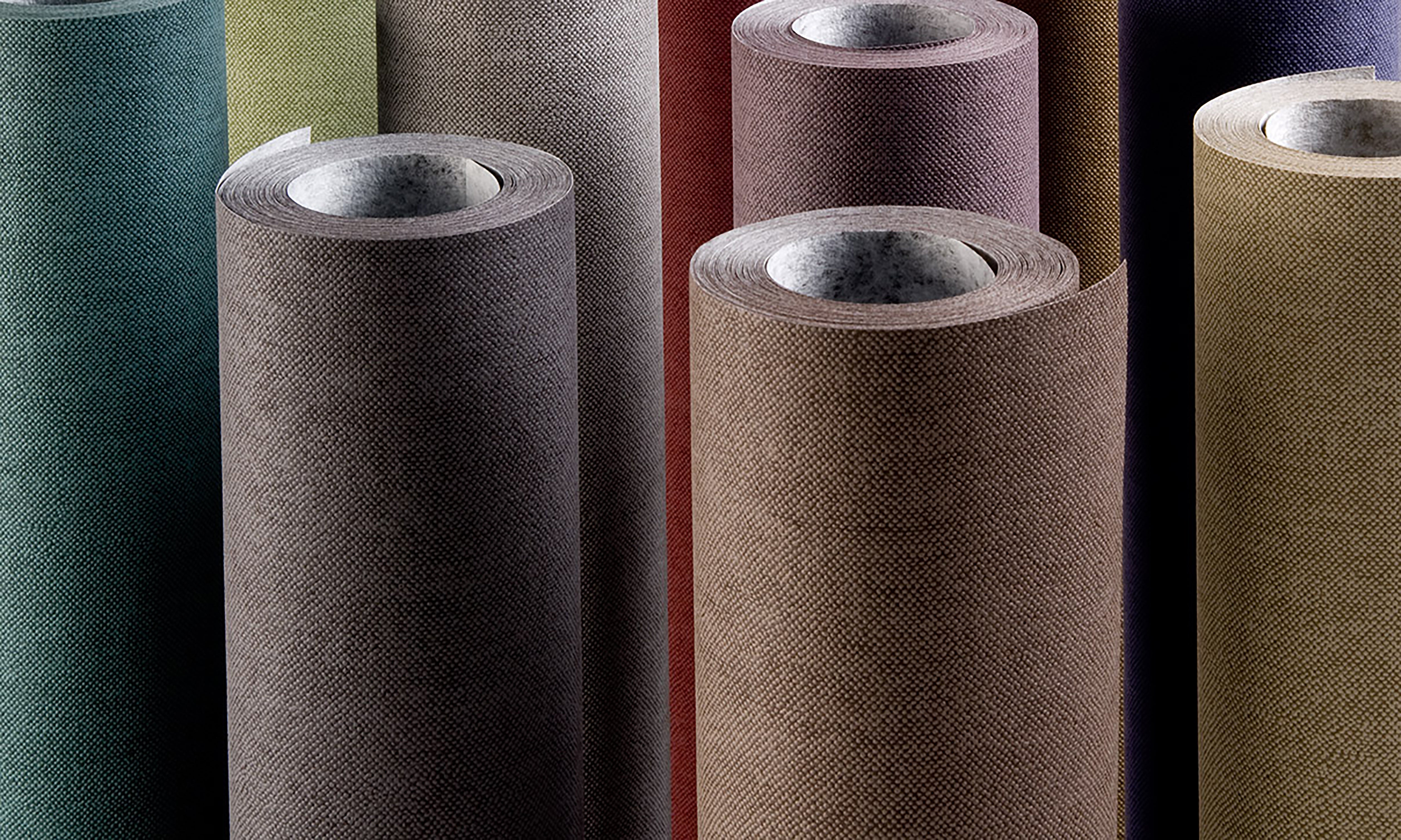 Structural wallpaper resembling canvas LIN sand