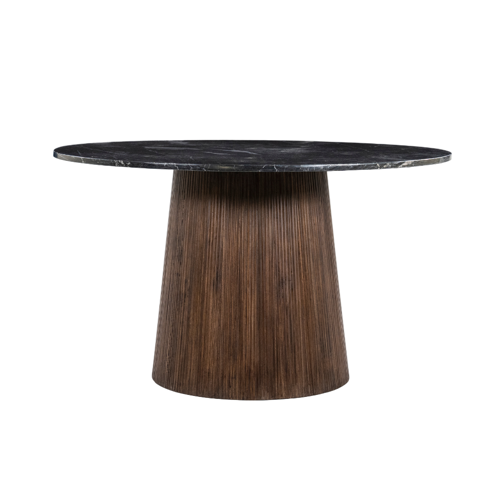 MAXIM round table mango wood with marble top