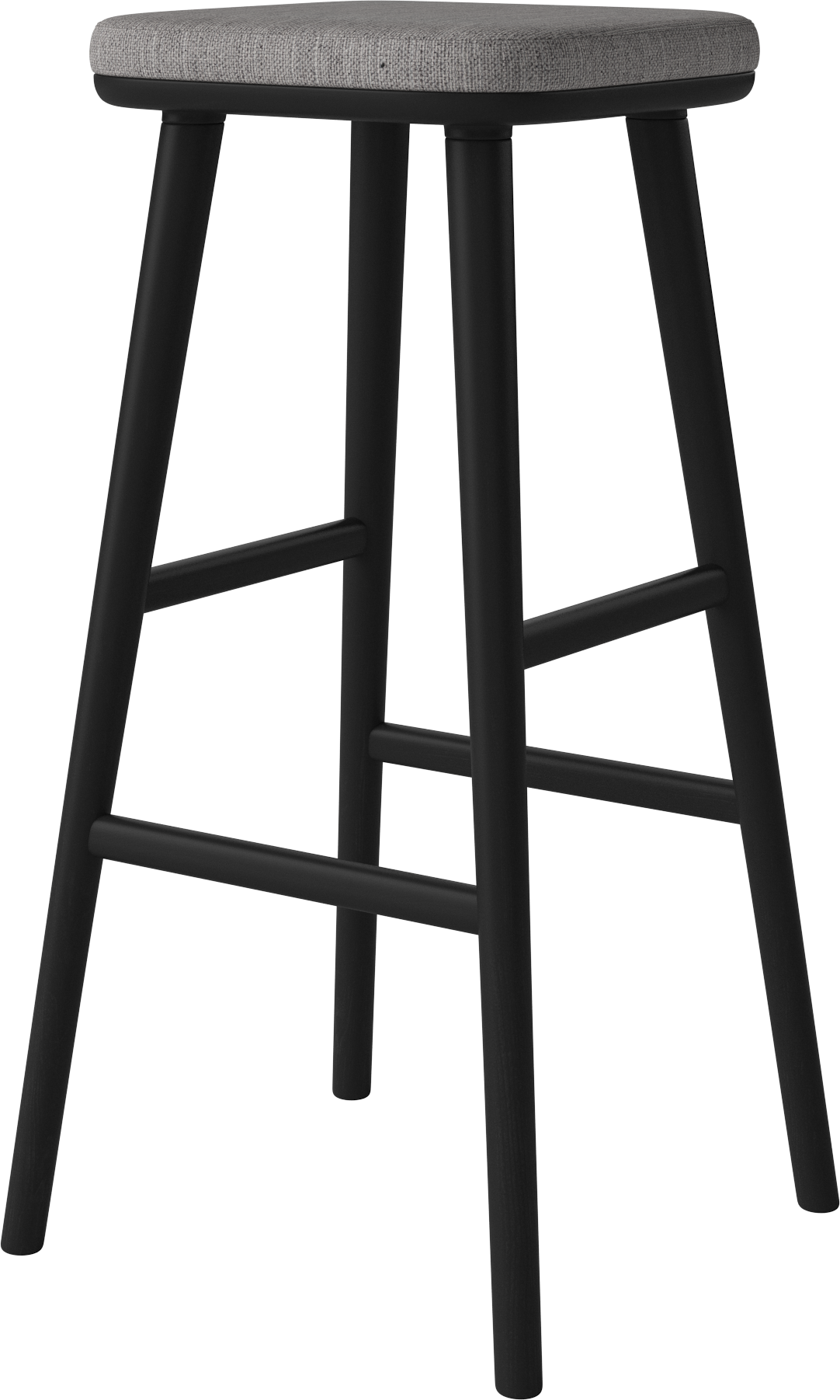 Flor Polstered Hoker Flor Basis von Black Eiche Holz