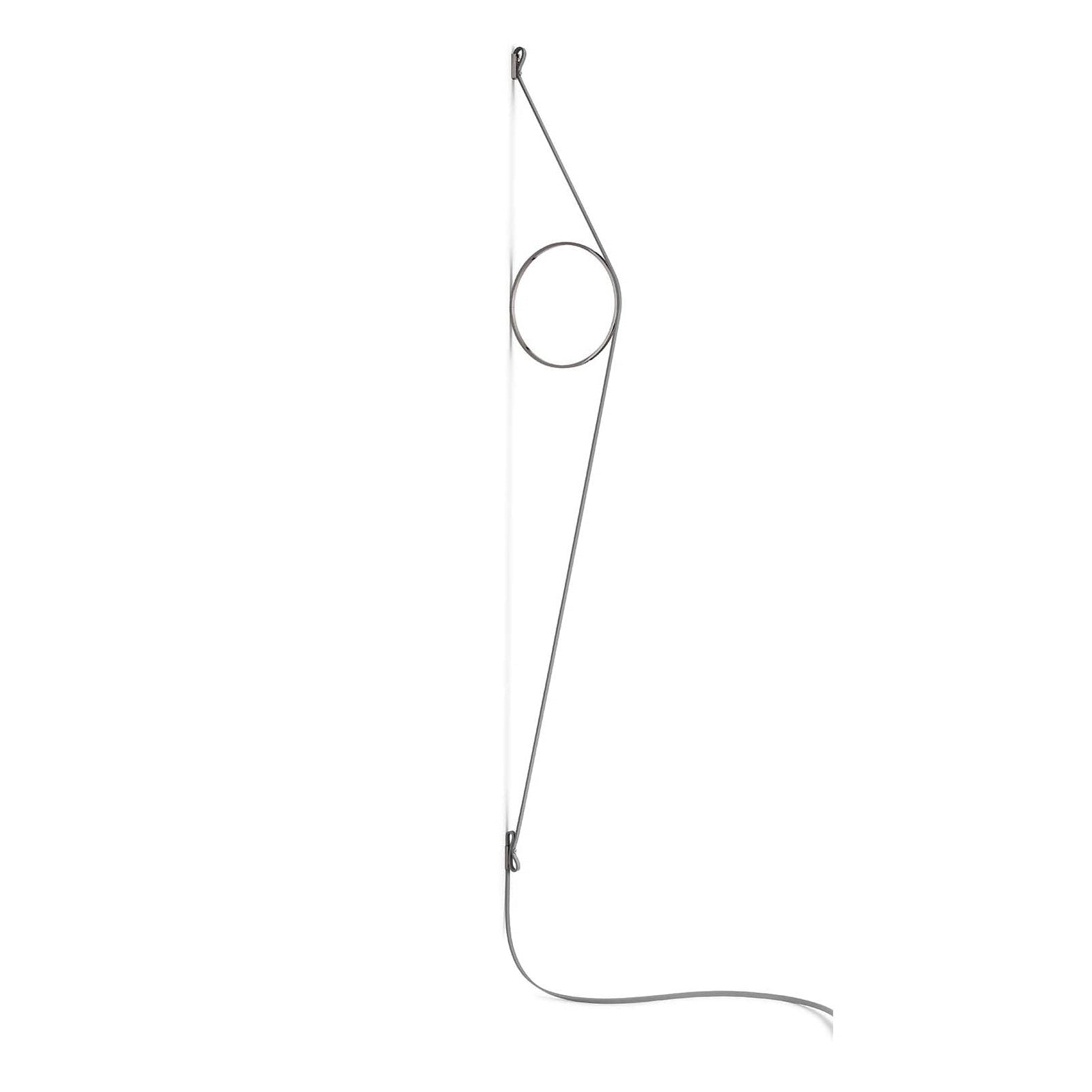 Wandlampe WIRERING grau mit Schwarz