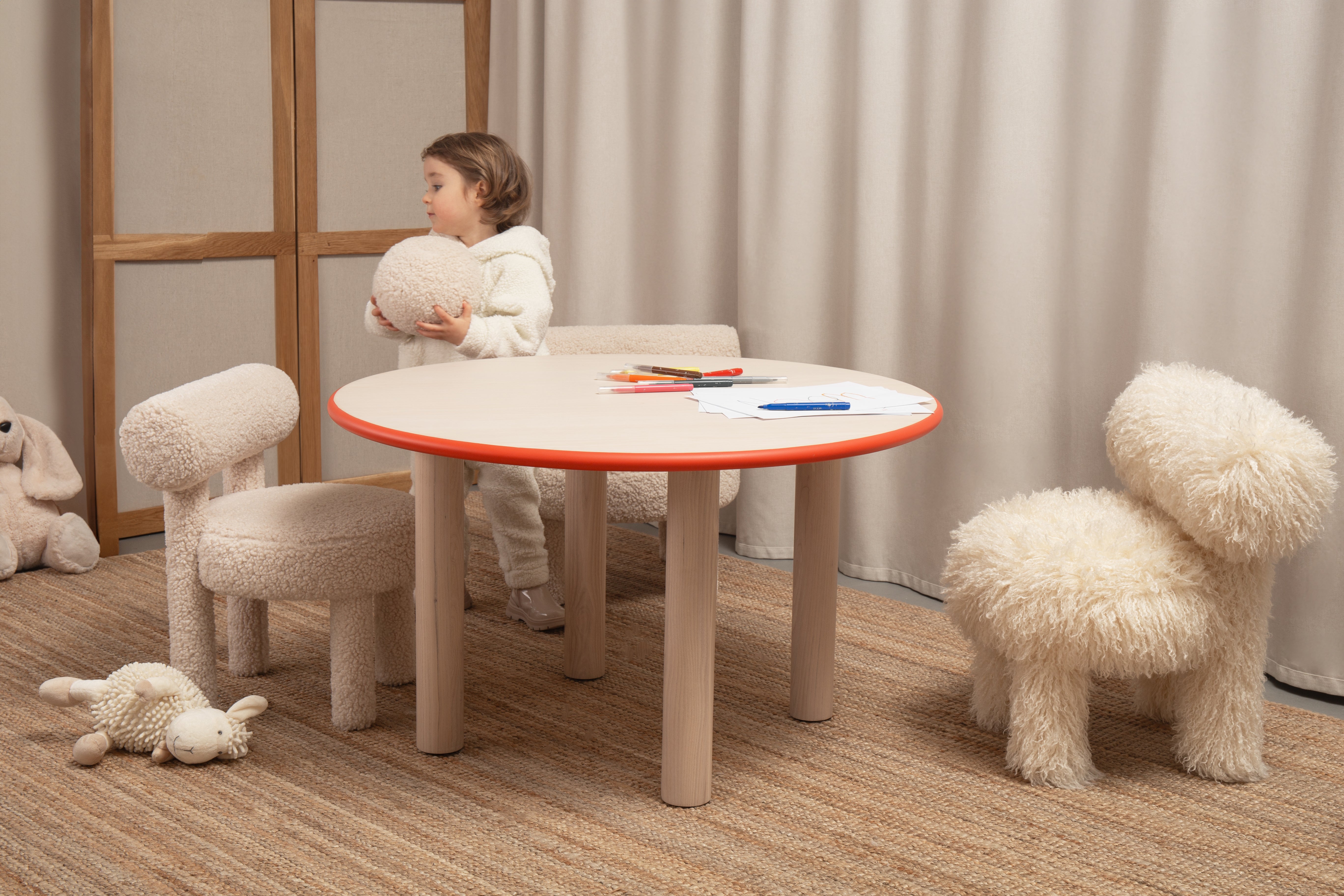Kinderstuhl BABY GROPIUS CS1 - FLUFFY EDITION Kunstfell