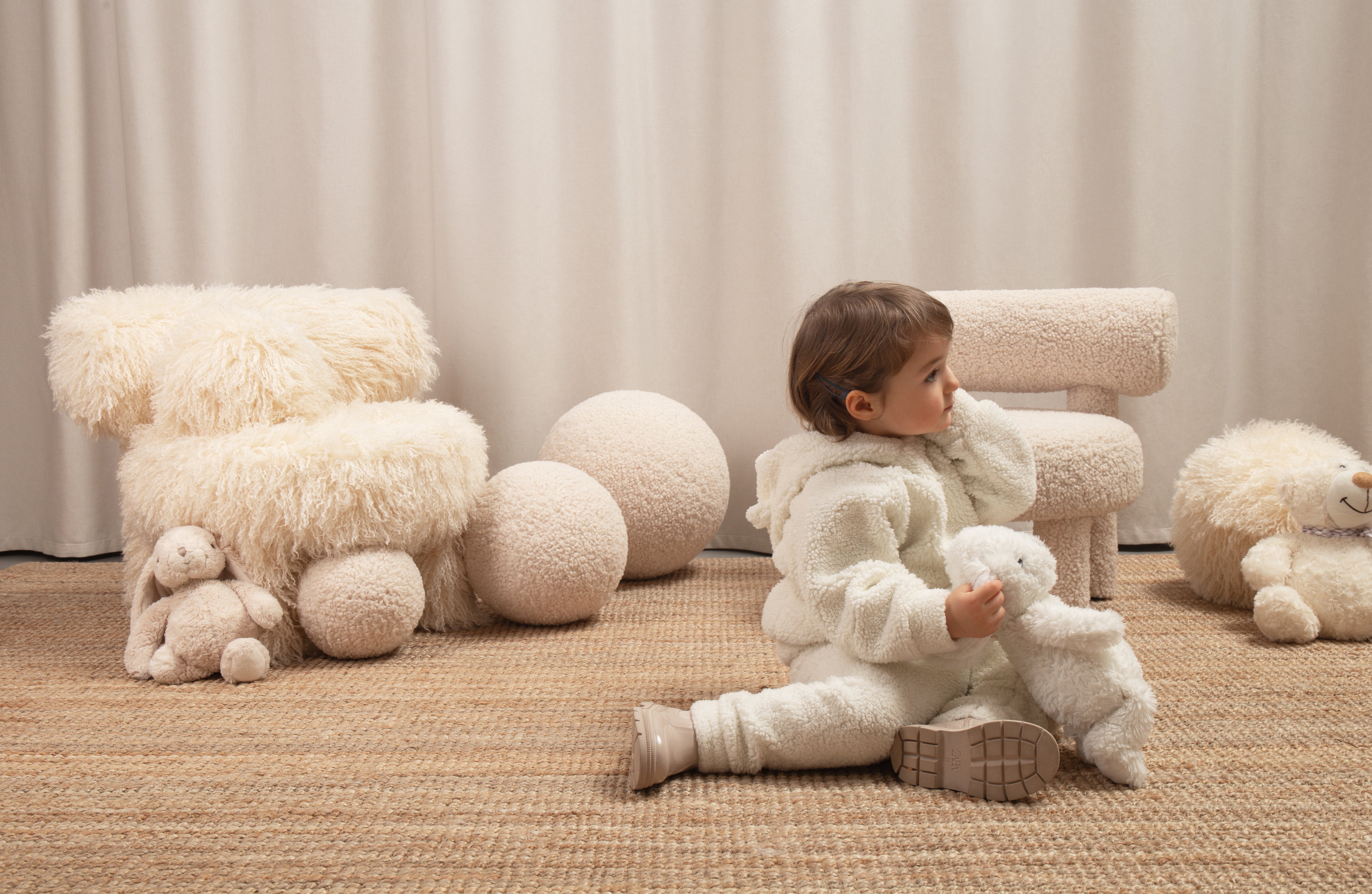 Kinderstuhl BABY GROPIUS CS1 - FLUFFY EDITION Kunstfell