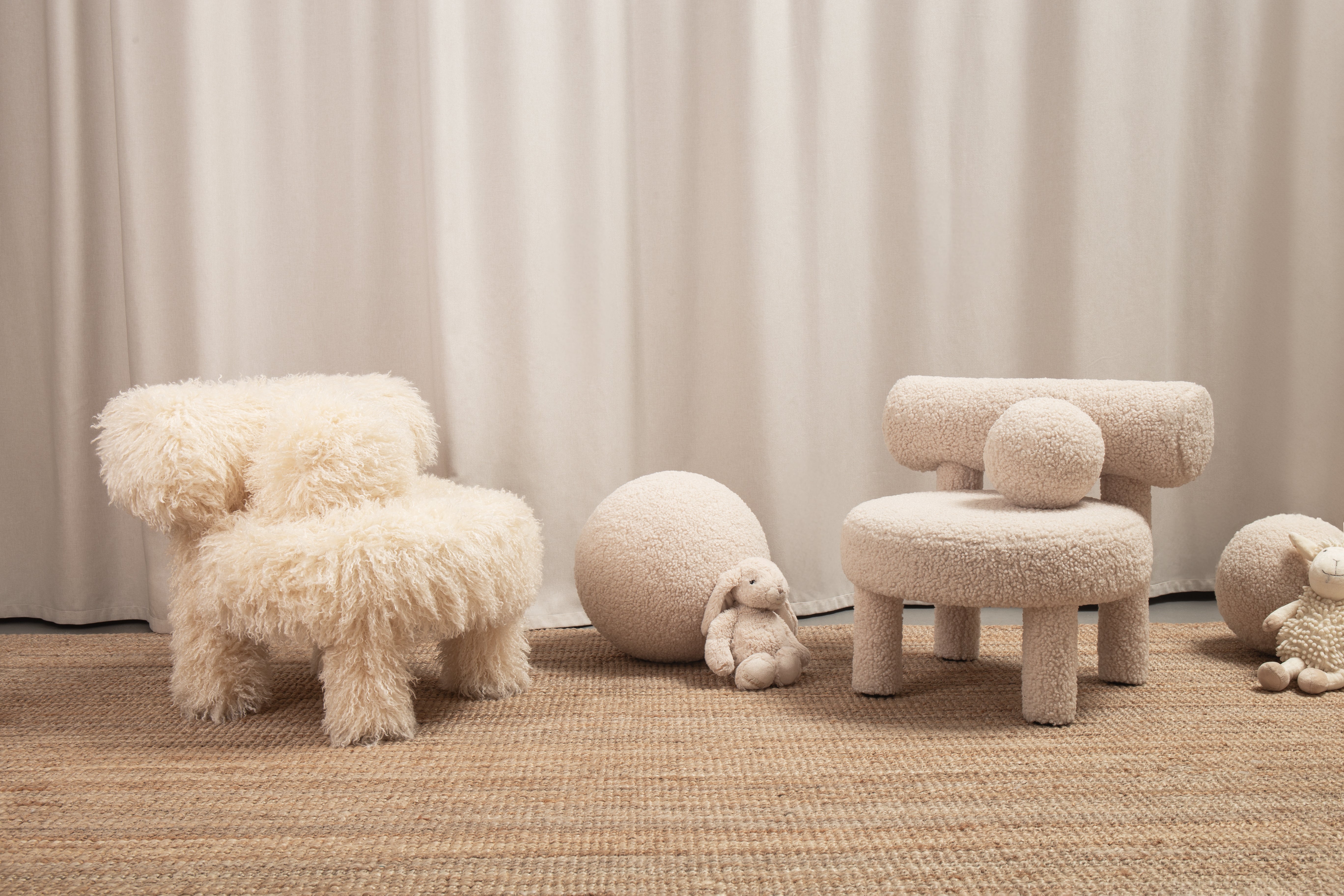 Kinderstuhl BABY GROPIUS CS1 - FLUFFY EDITION Kunstfell