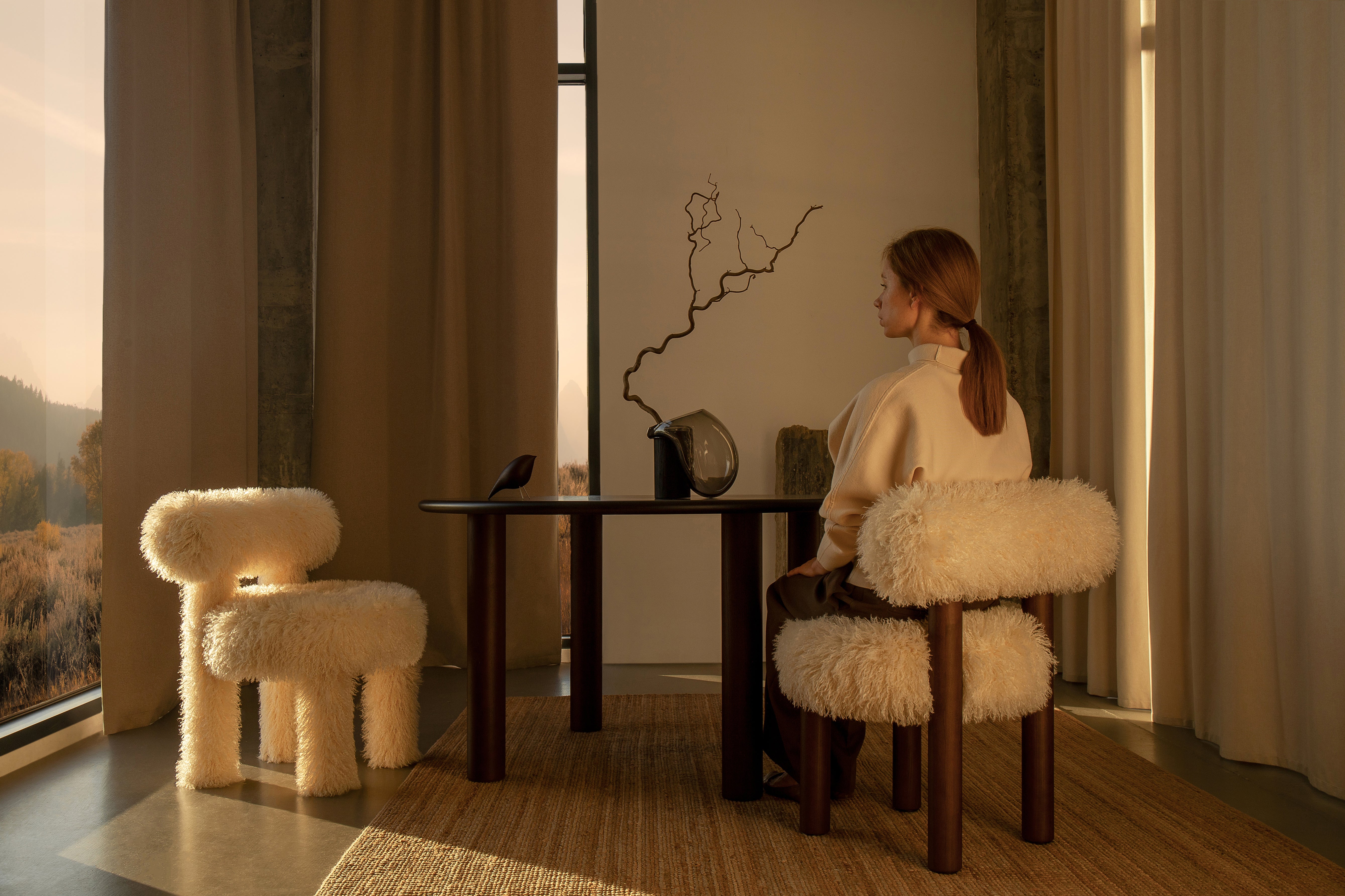 GROPIUS CS2 Chair - FLUFFY EDITION artificial fur