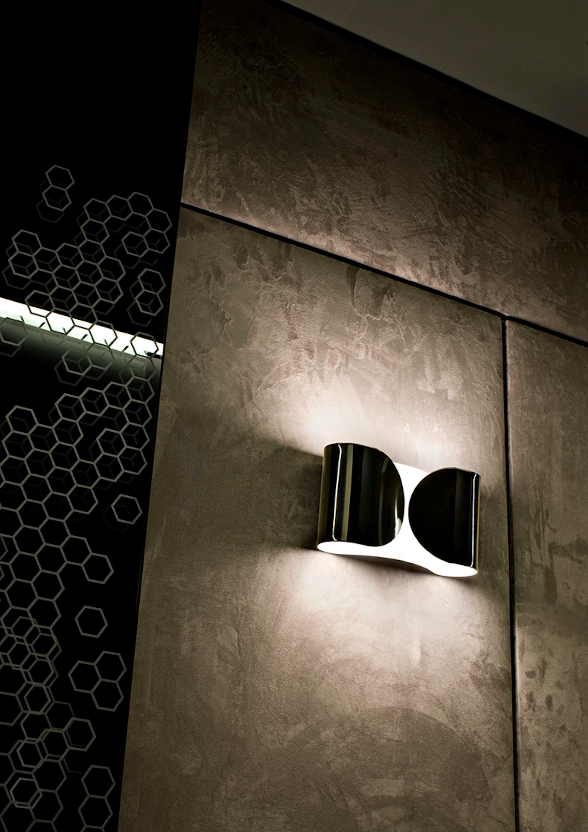 Wandleuchte FOGLIO schwarz