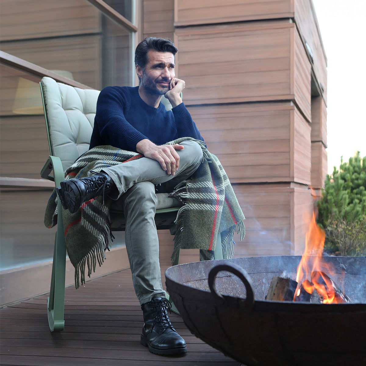 Außenstuhl FOLIO agave grün