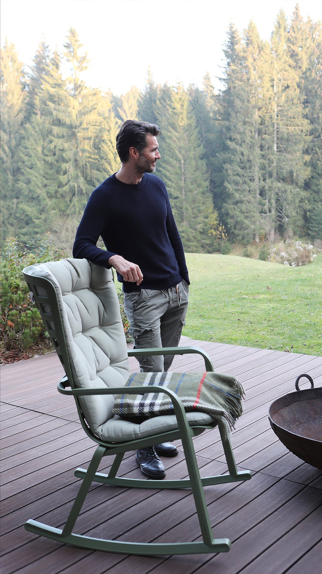 Außenstuhl FOLIO agave grün