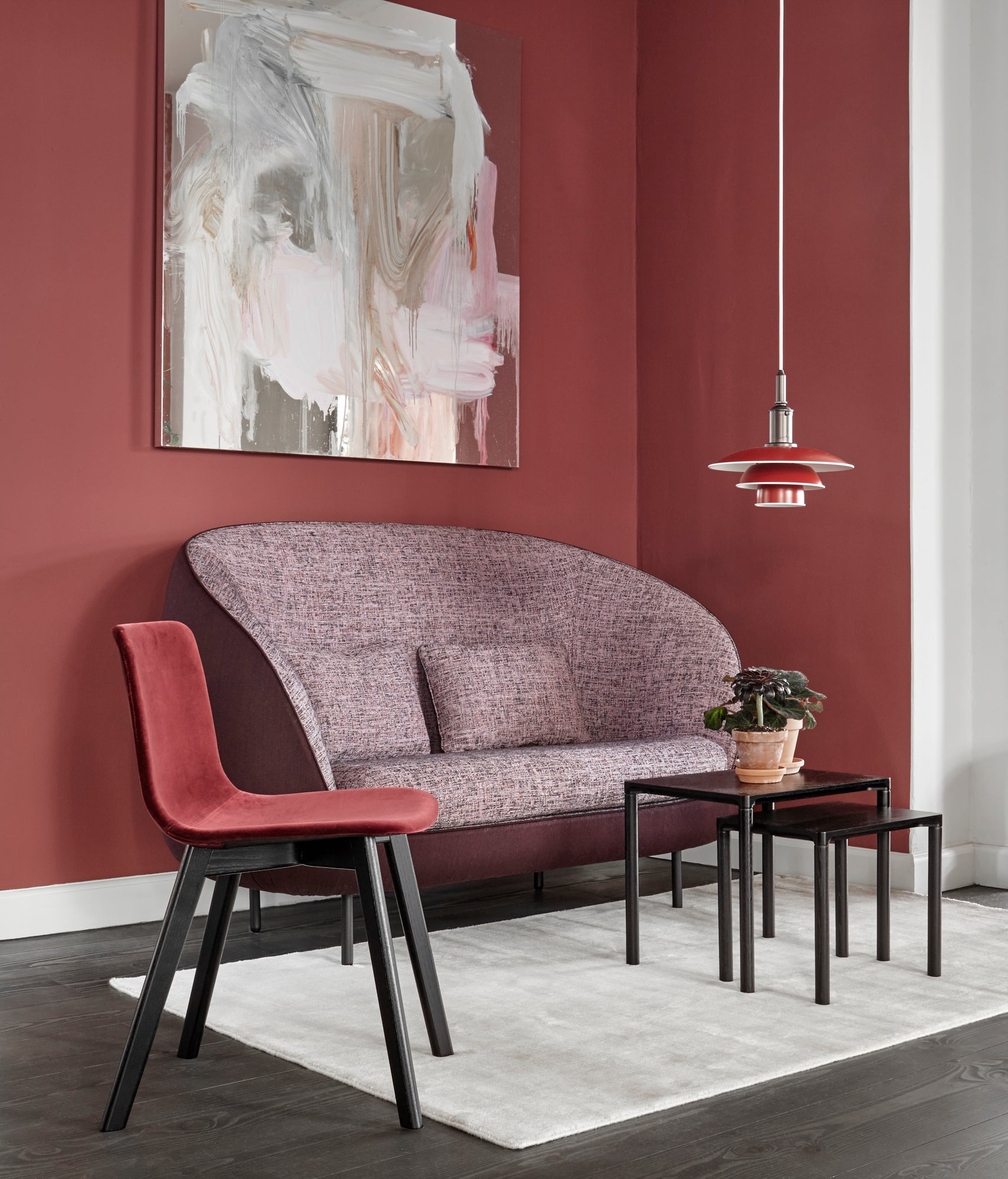 Pendelleuchte PH 3½-3 rot