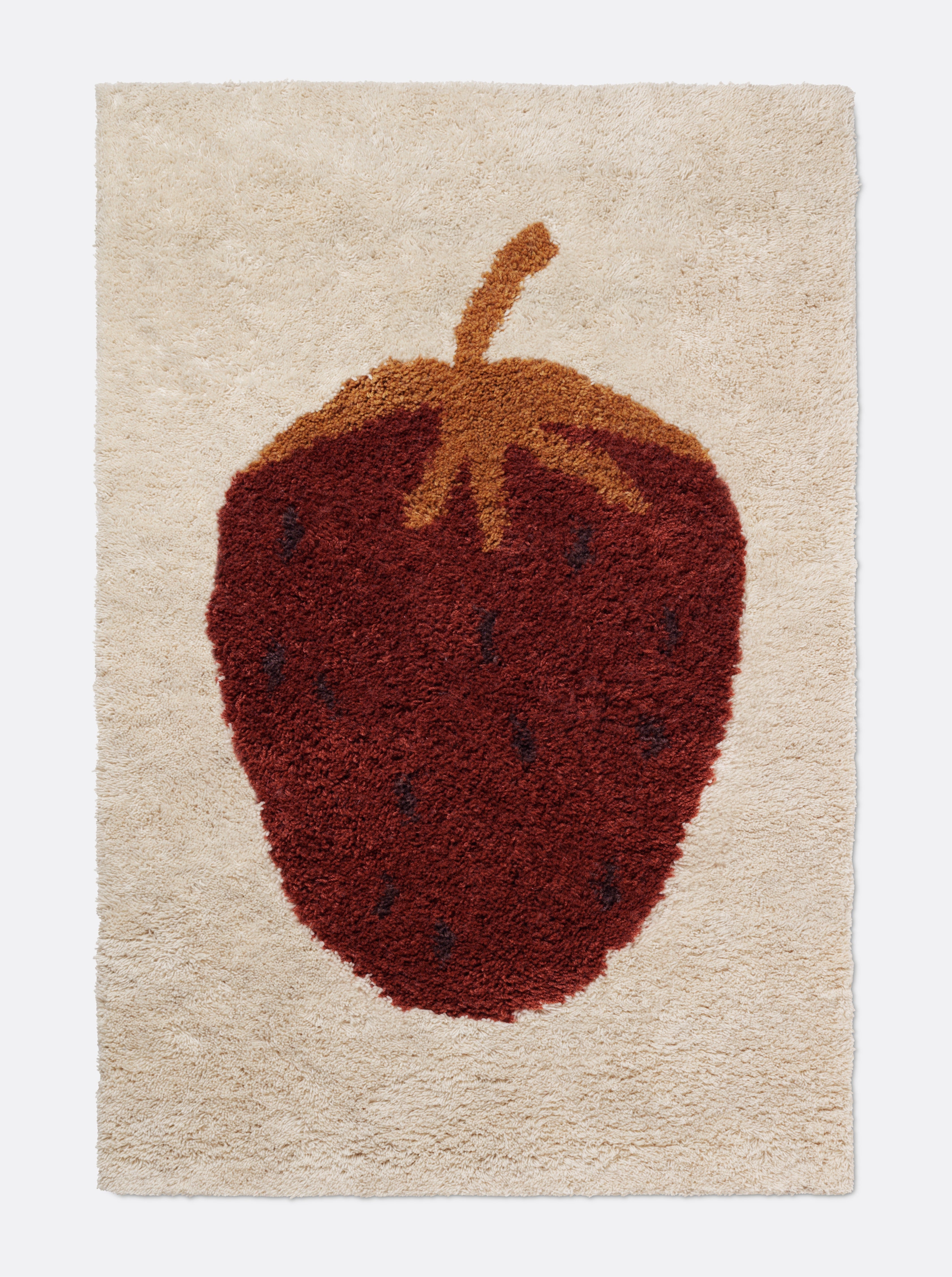 Kinderteppich FRUITICANA ERDBEERE beige