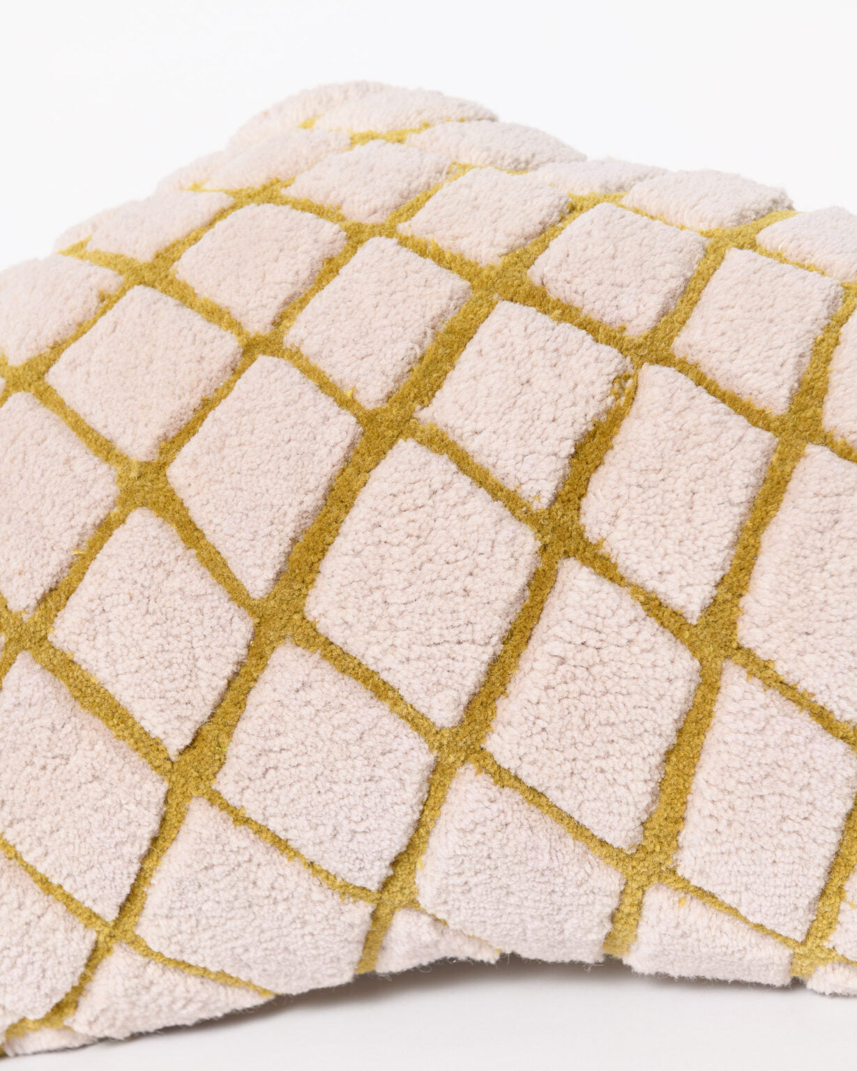 Dekokissen GRID SLIM beige