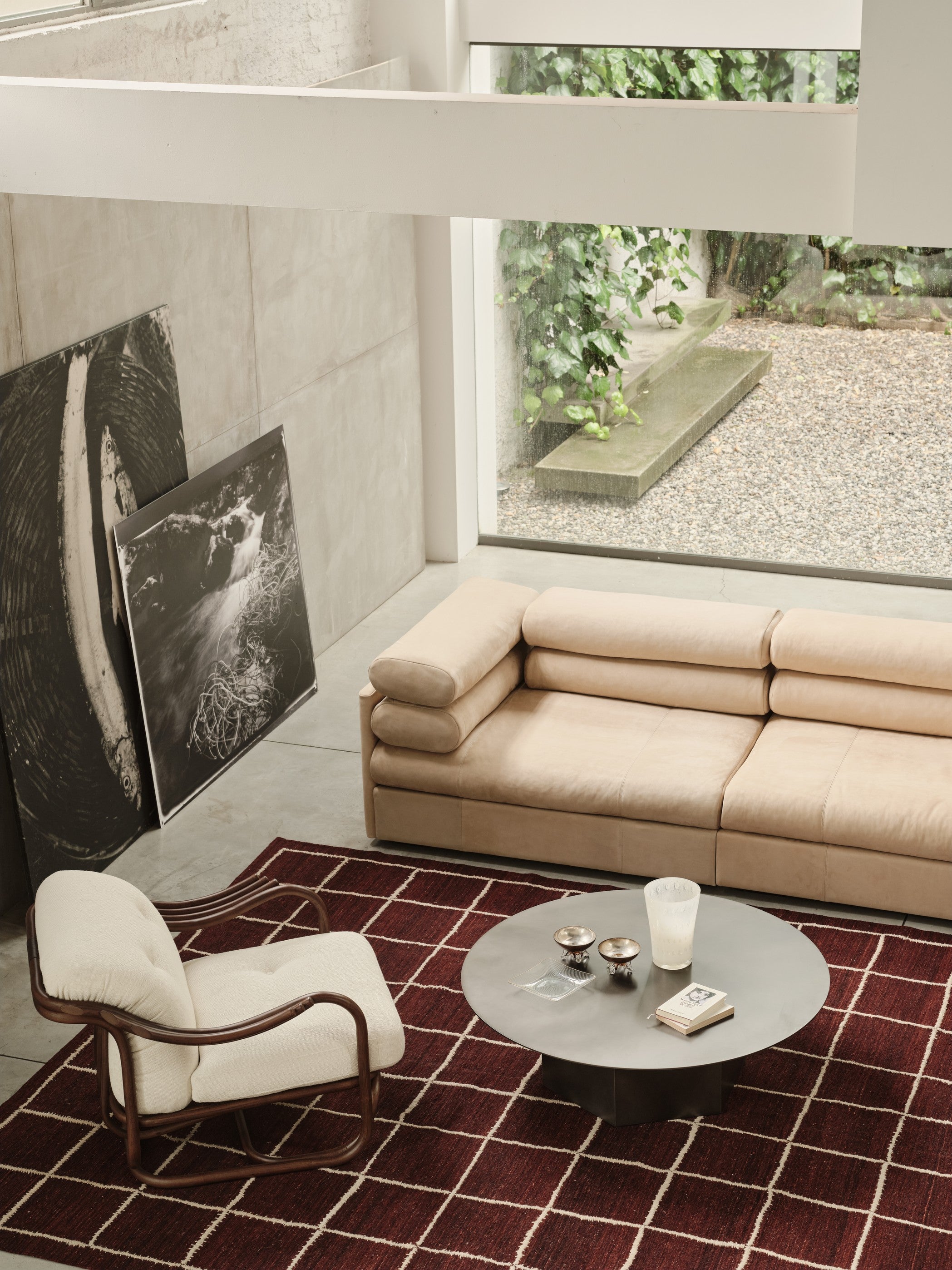 Modulares Sofa ELOGIO - linkes Endelement gepolstert
