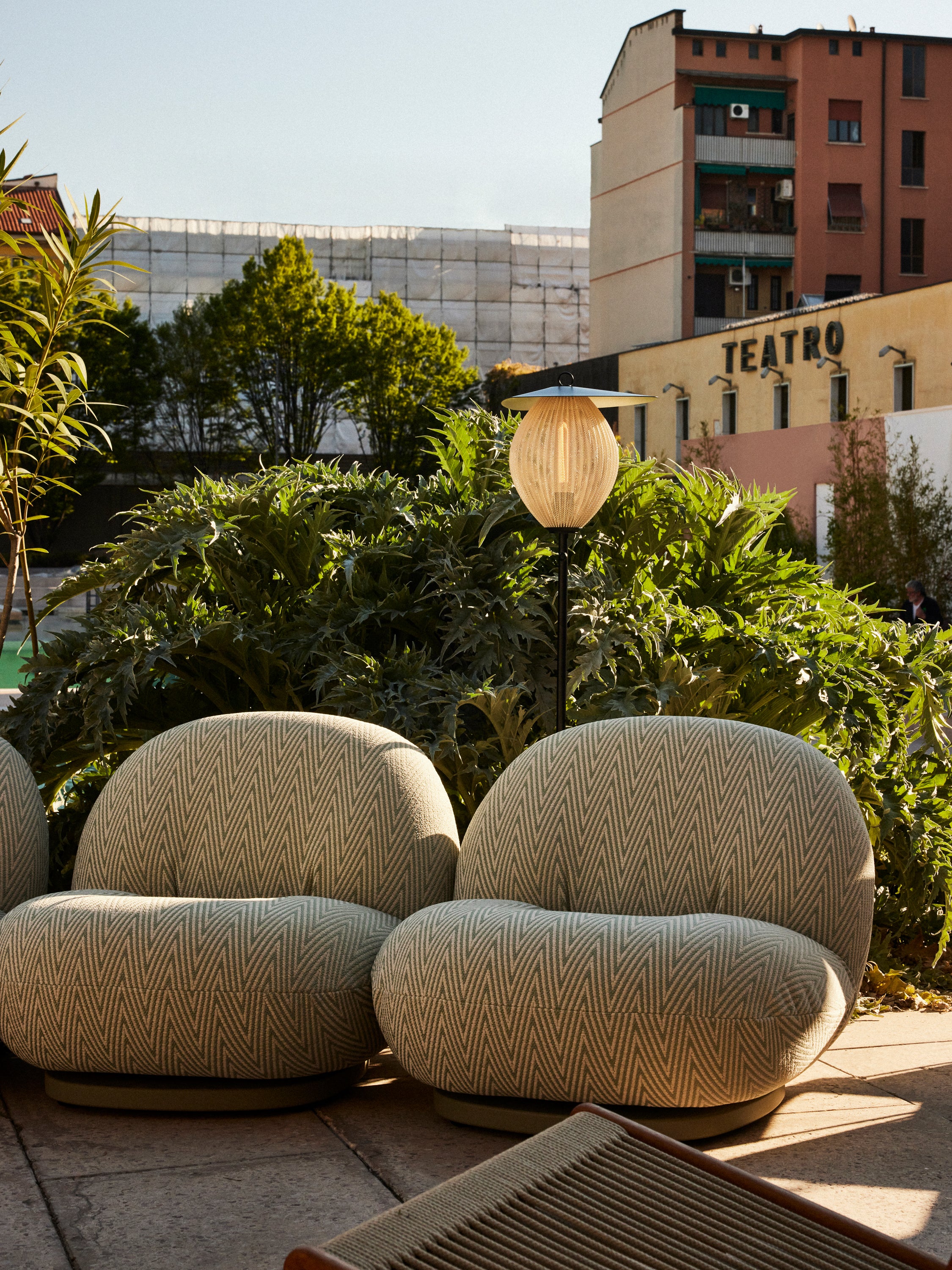 Mustard SATELLITE outdoor floor lamp