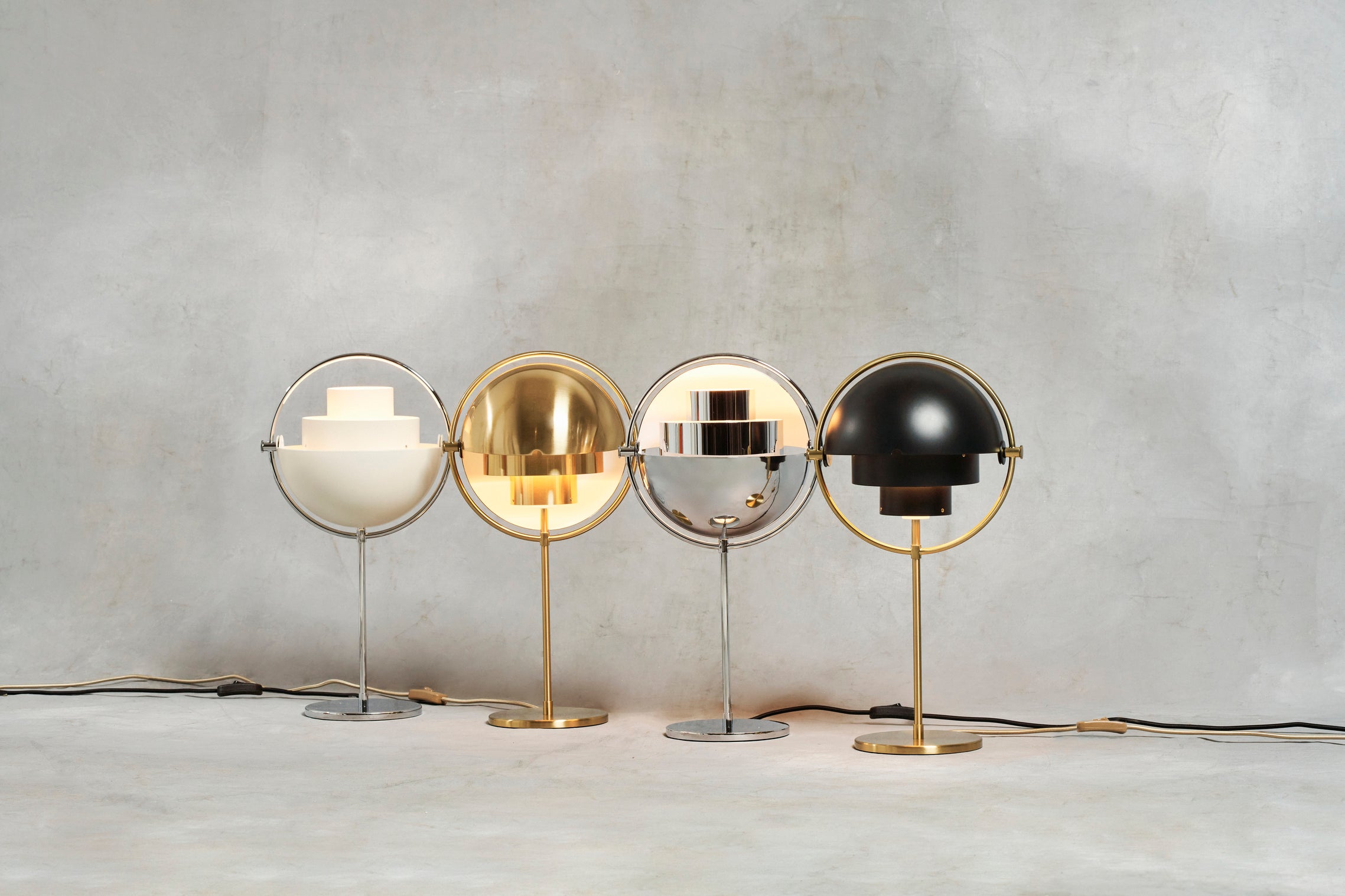MULTI-LITE chrome table lamp