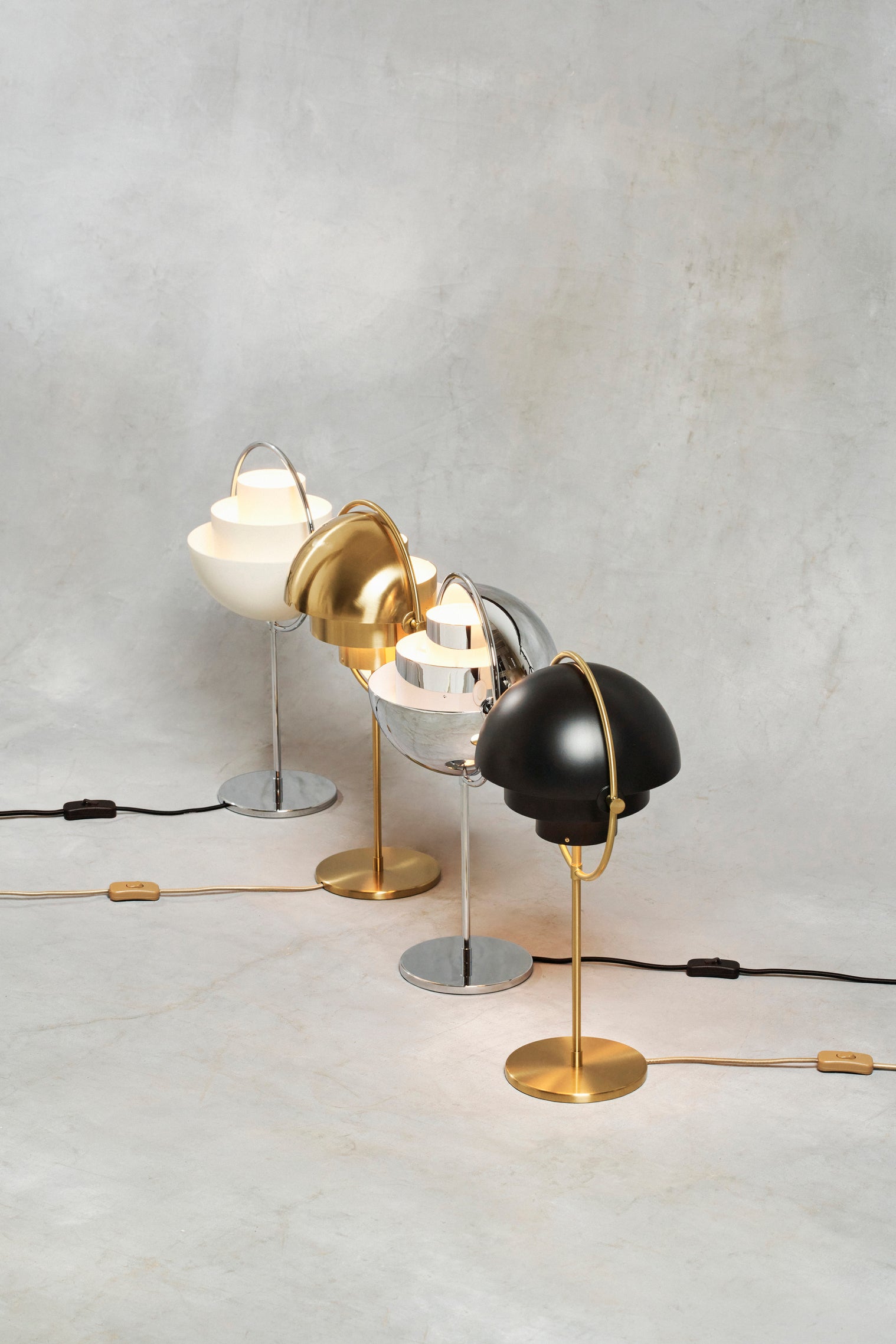 MULTI-LITE chrome table lamp