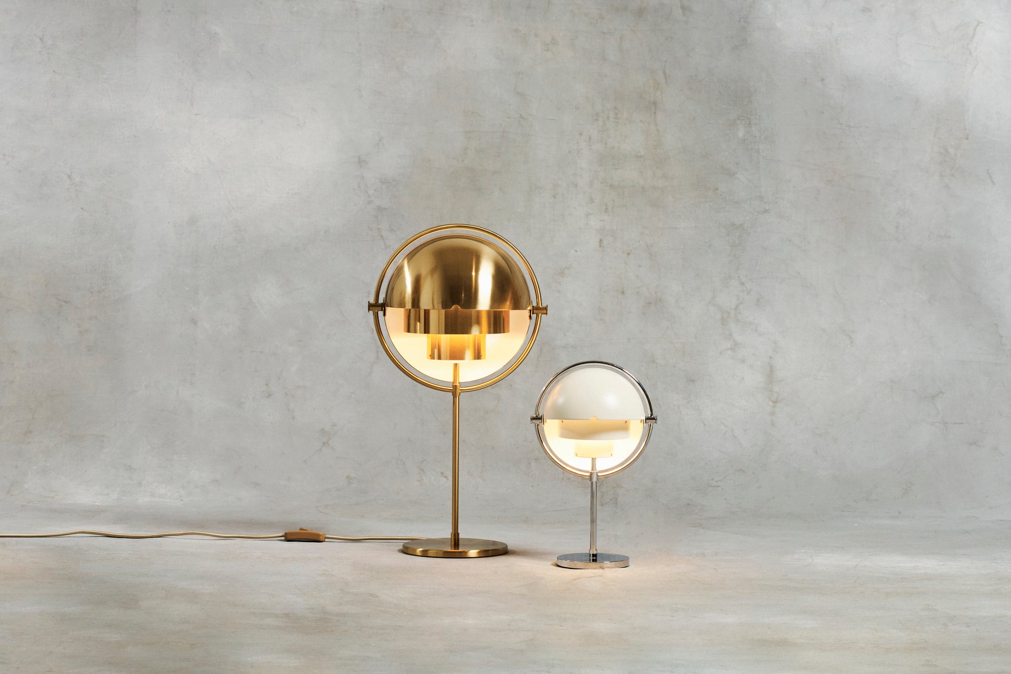 MULTI-LITE chrome table lamp