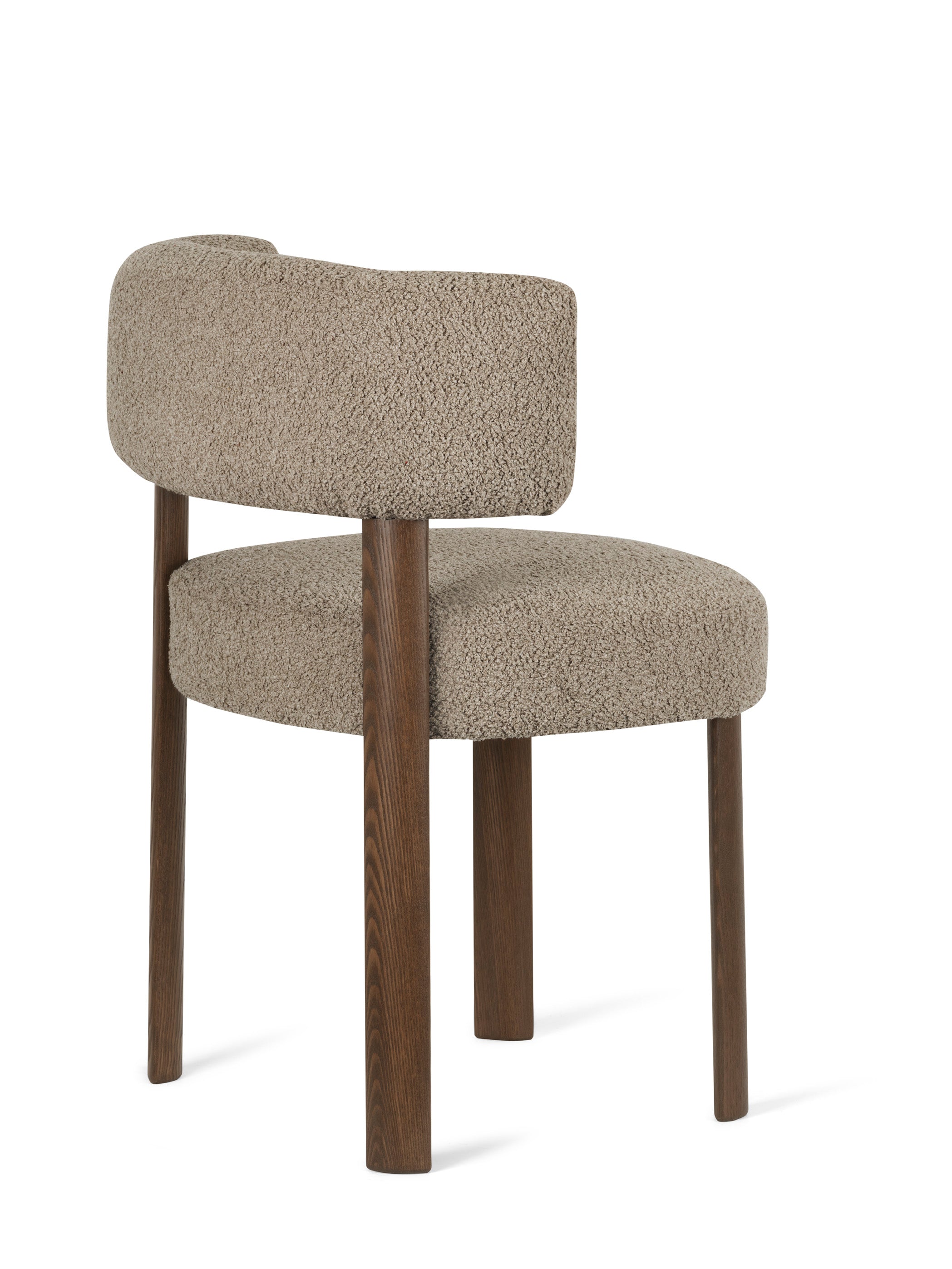 Upholstered GLEN Chair with Wooden Base