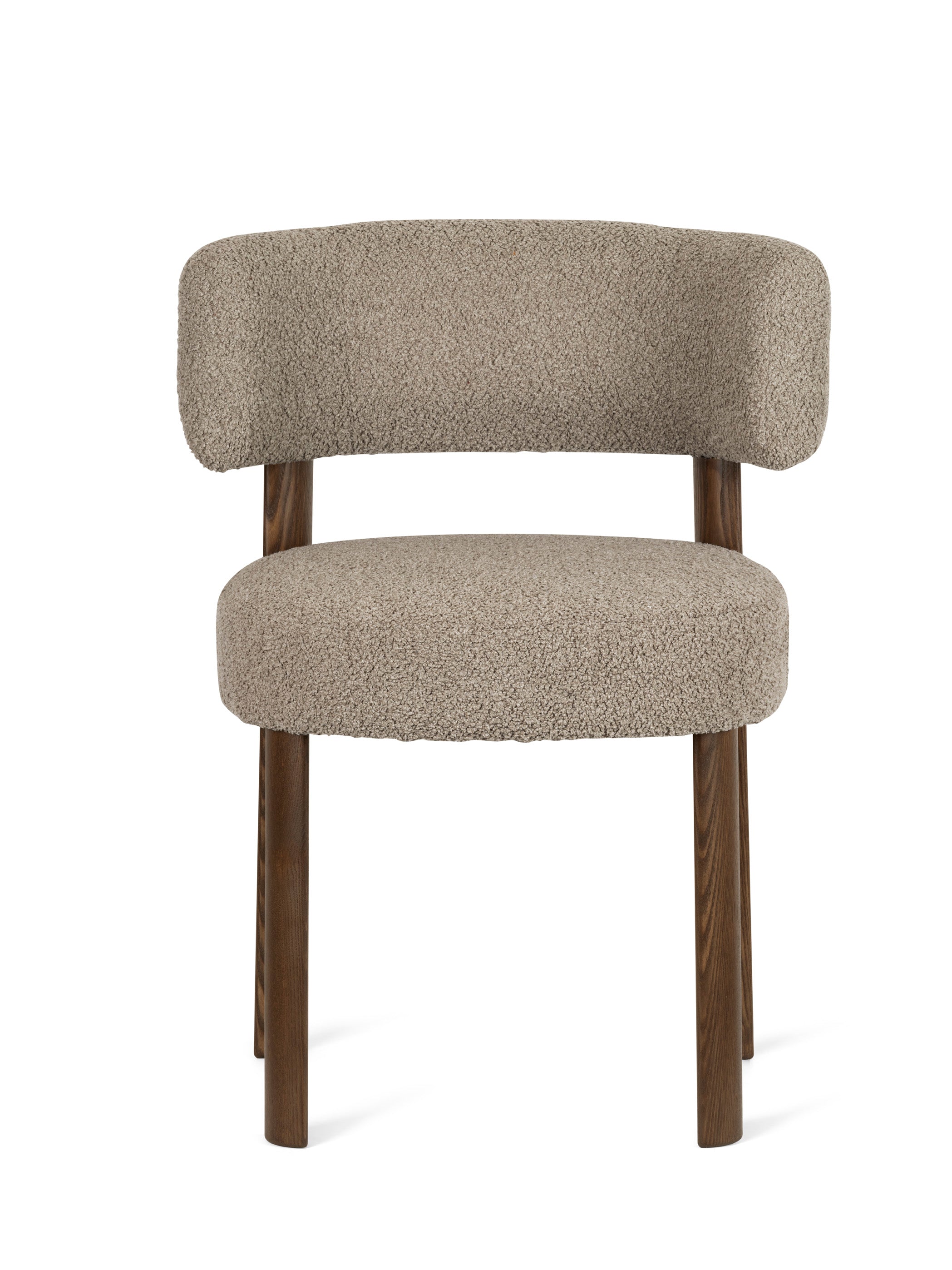 Upholstered GLEN Chair with Wooden Base