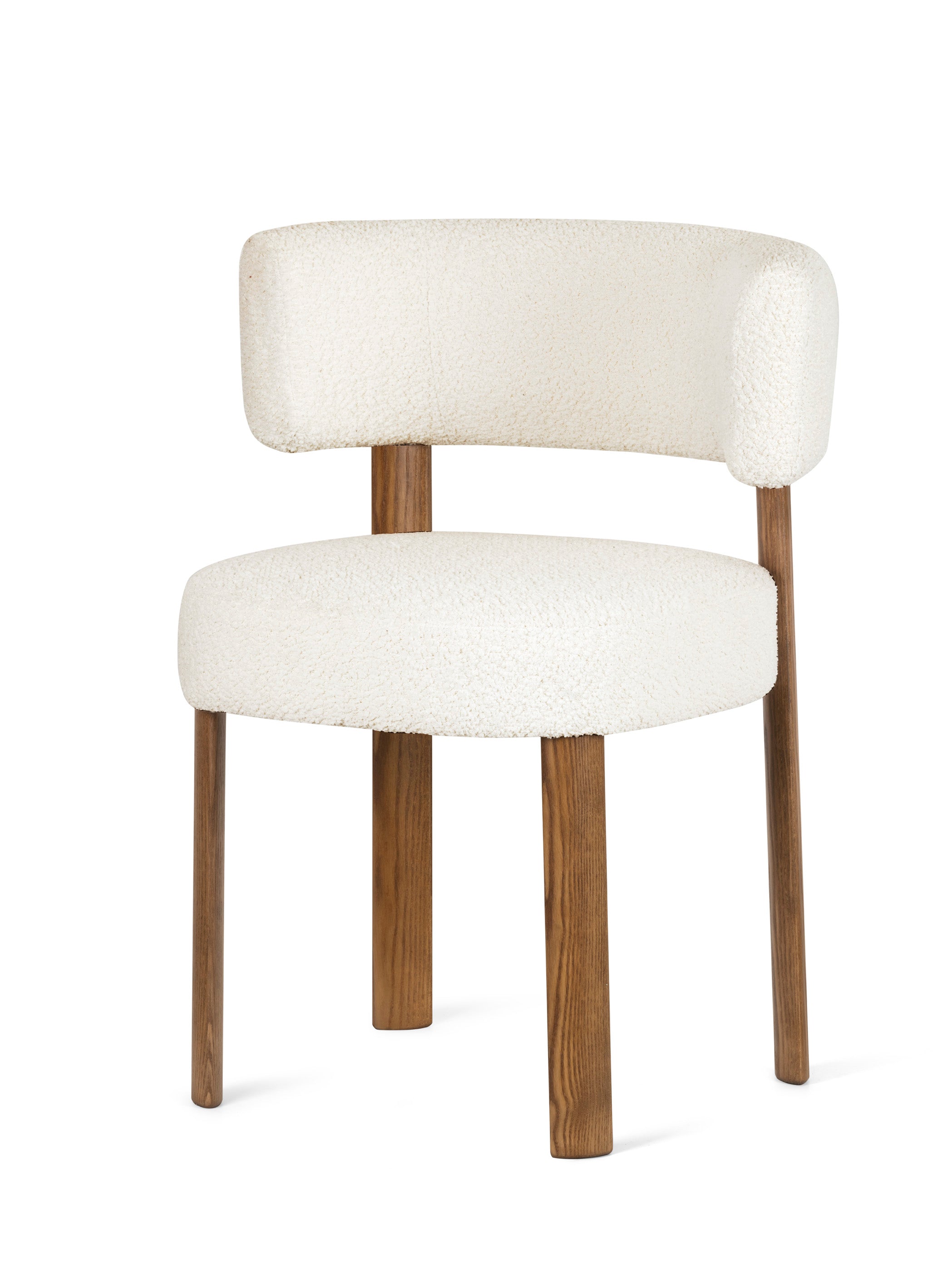 Upholstered GLEN Chair with Wooden Base