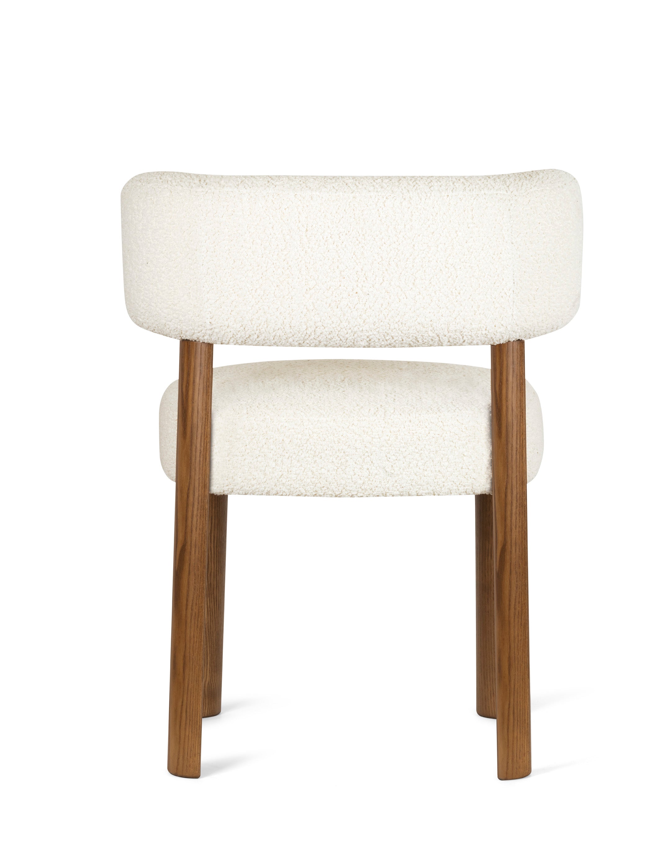 Upholstered GLEN Chair with Wooden Base