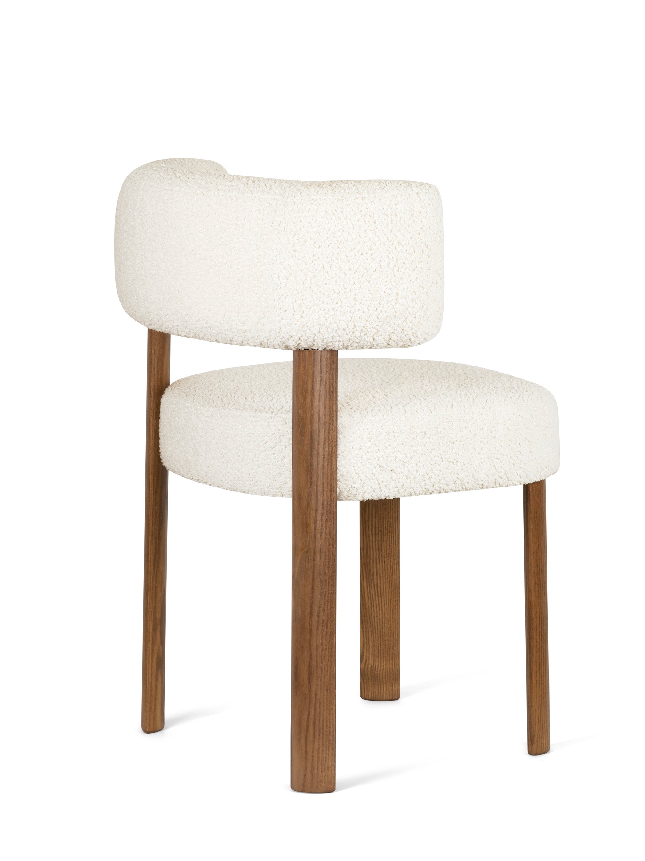 Upholstered GLEN Chair with Wooden Base
