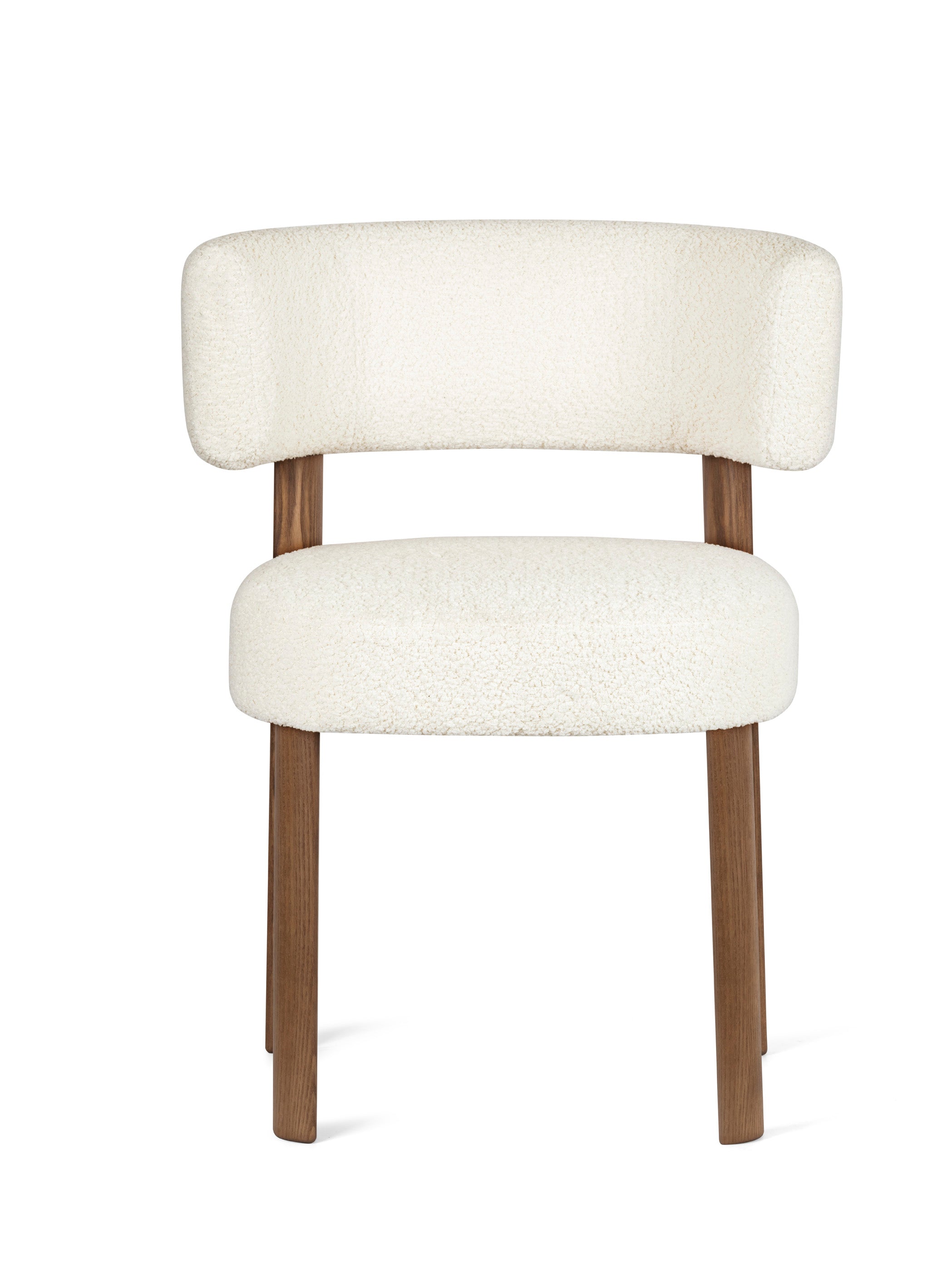 Upholstered GLEN Chair with Wooden Base