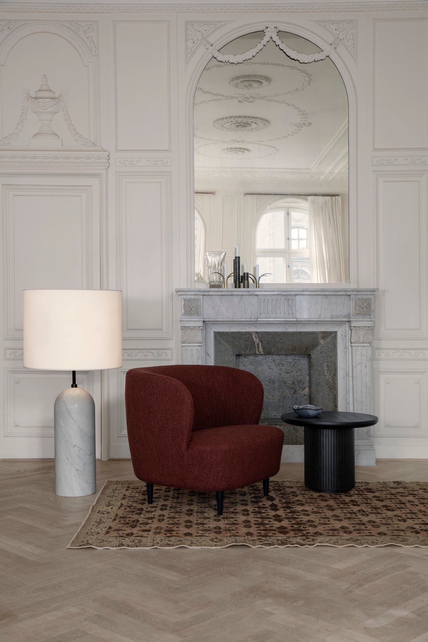 Stehlampe GRAVITY XL grauer Marmor