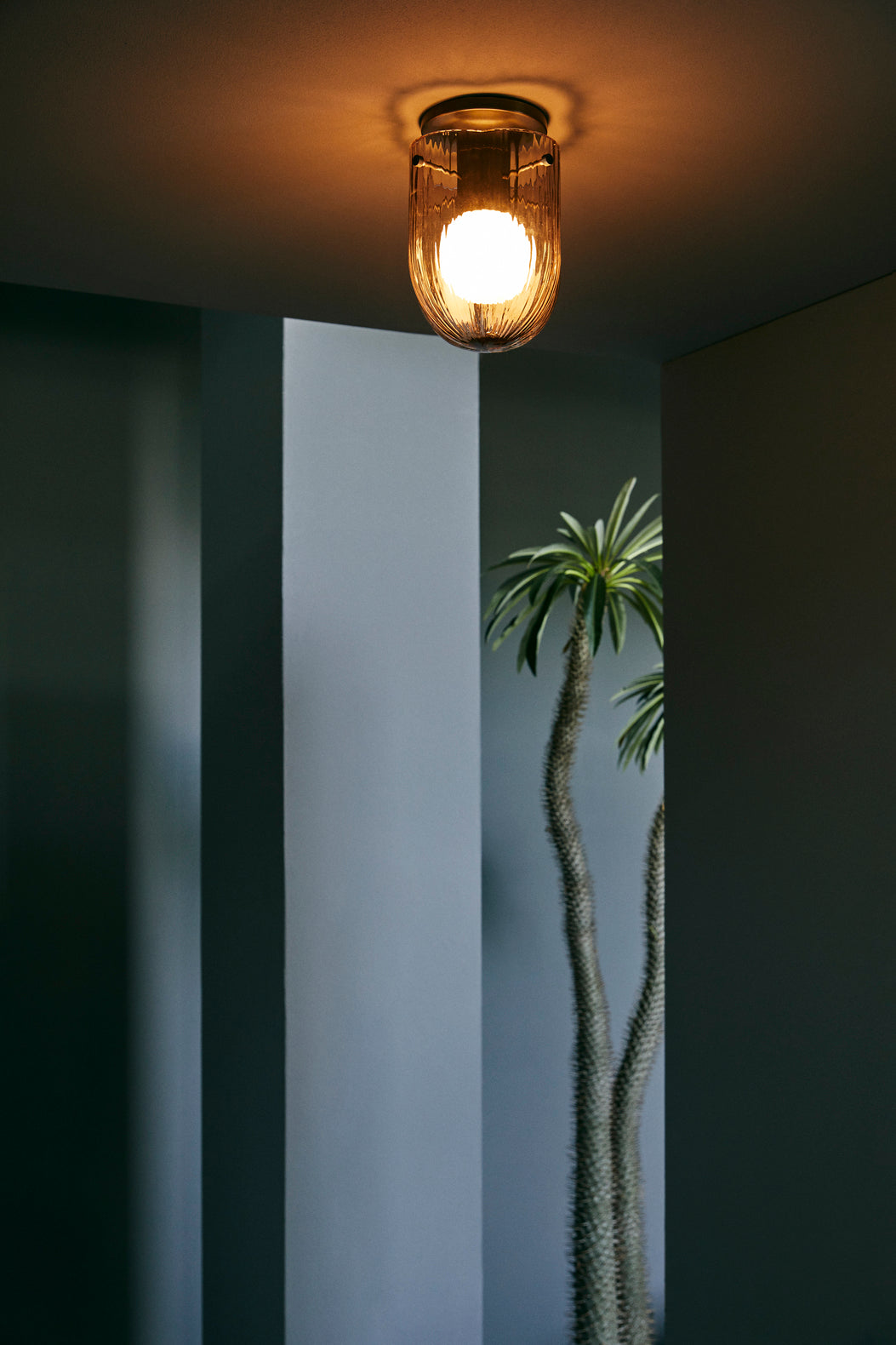 SEINE ceiling lamp smoked glass