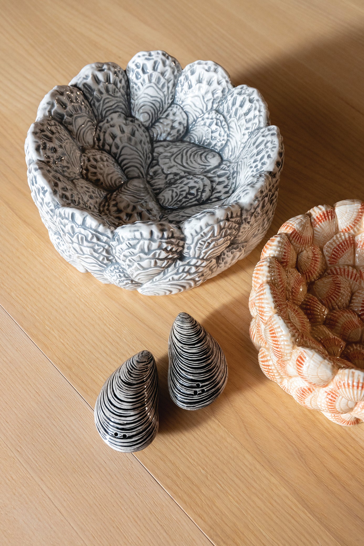 Salz- und Pfefferstreuer MUSSE schwarz-beige