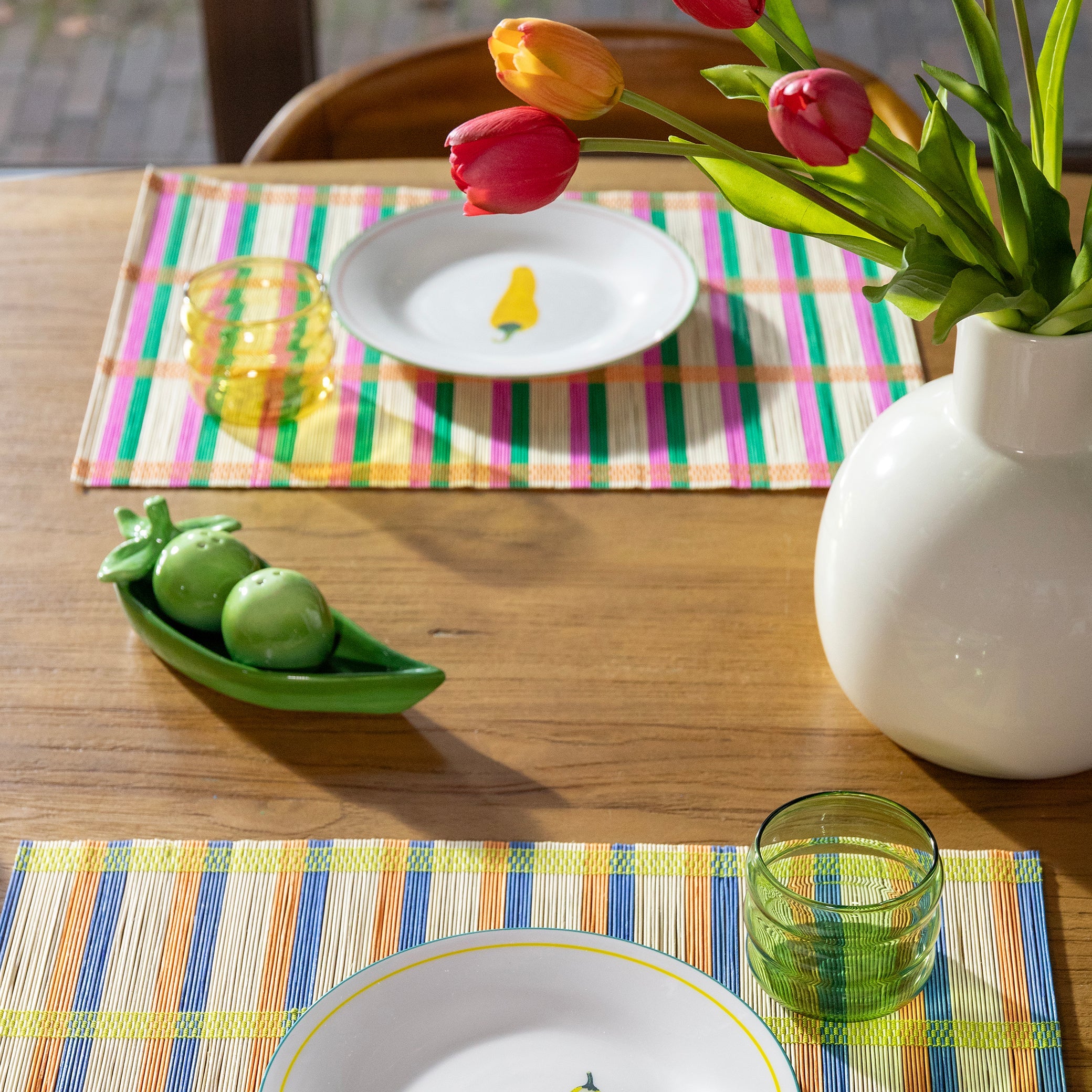 Pea Green Salt and Pepper Shaker Set