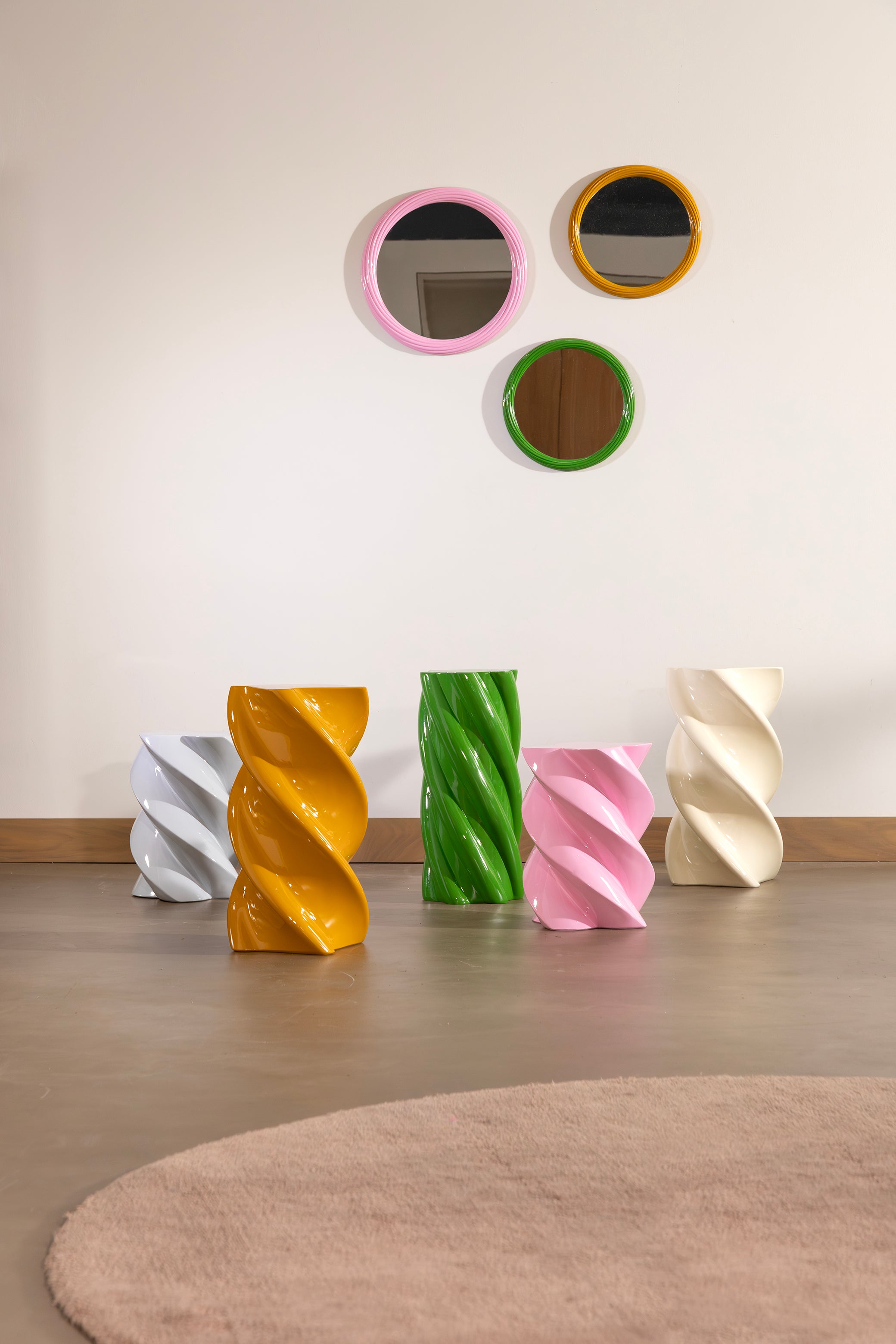 Round Mirror CHURROS Pink