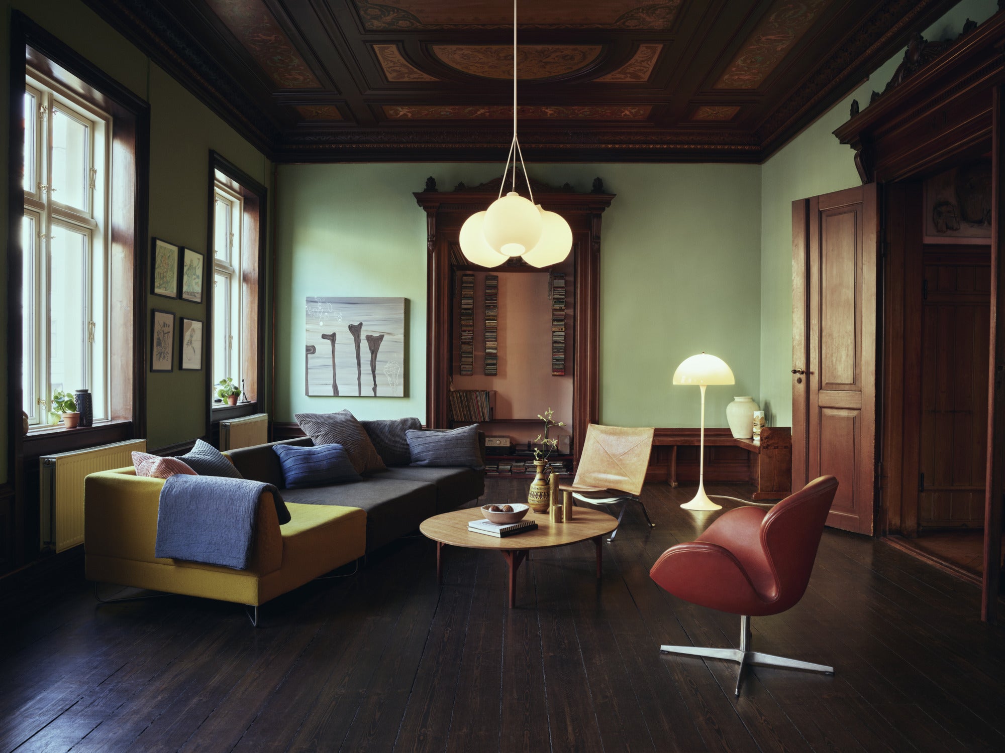 Pendelleuchte WOHLERT weißes Glas